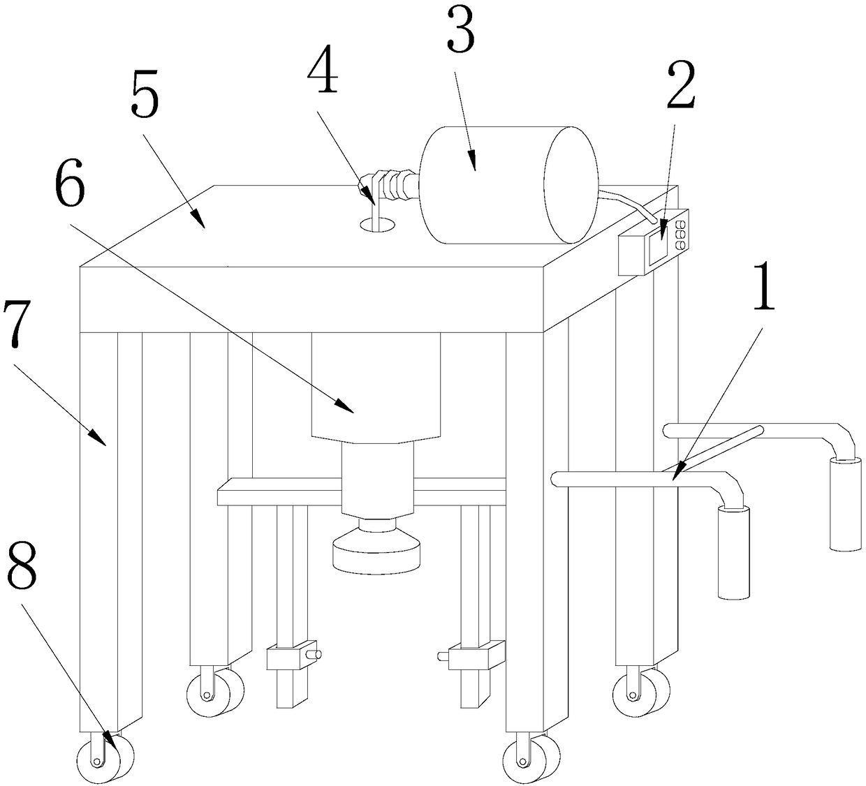 Vertical single-stage fire-fighting pump transferring device based on end socket magnetic adsorption