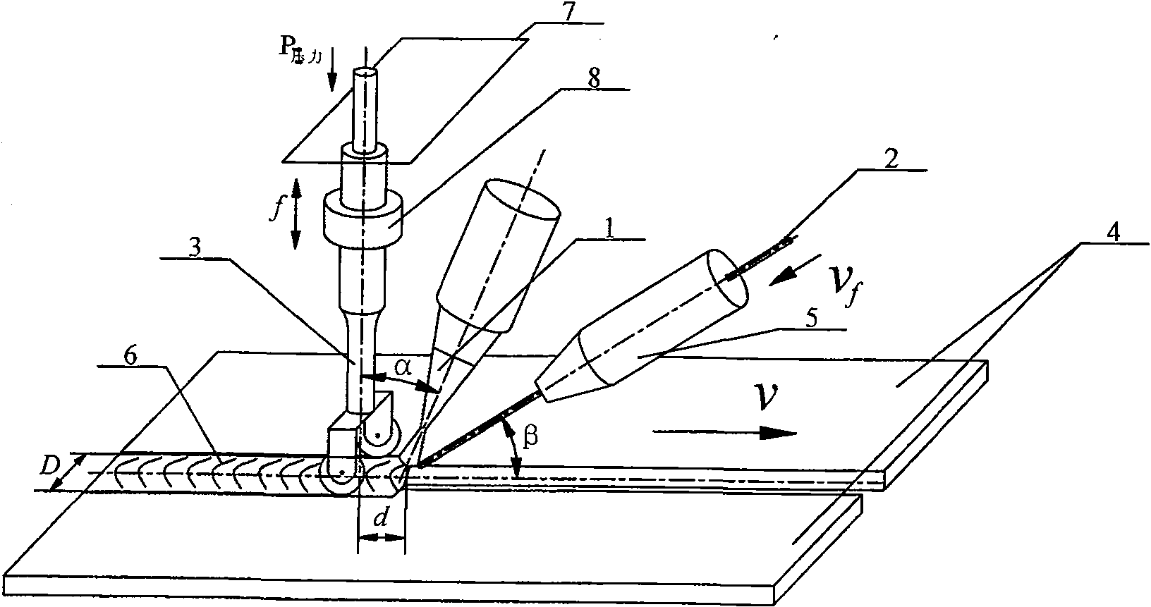 Ultrasound wave auxiliary laser braze (fuse) welding method