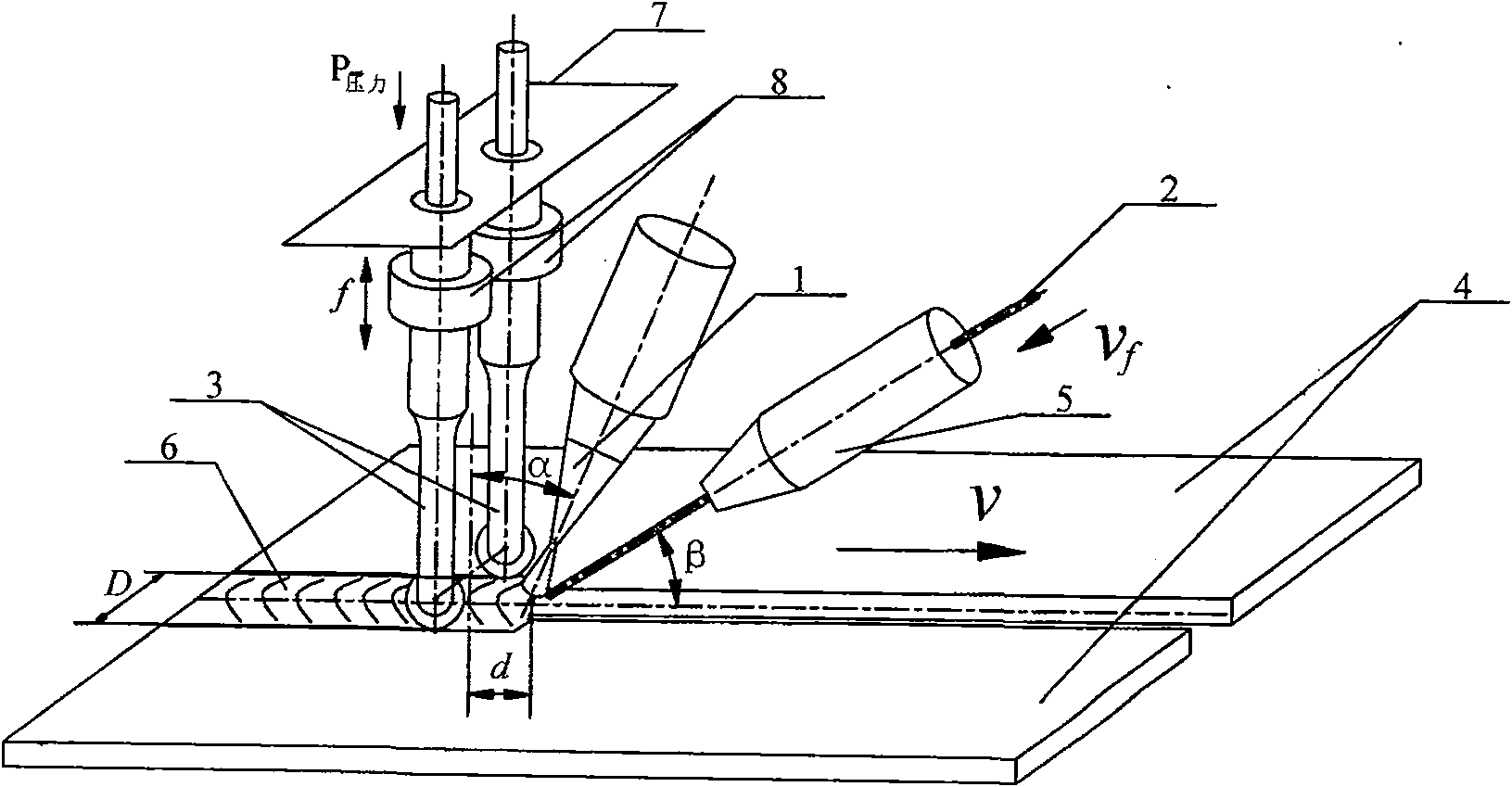 Ultrasound wave auxiliary laser braze (fuse) welding method