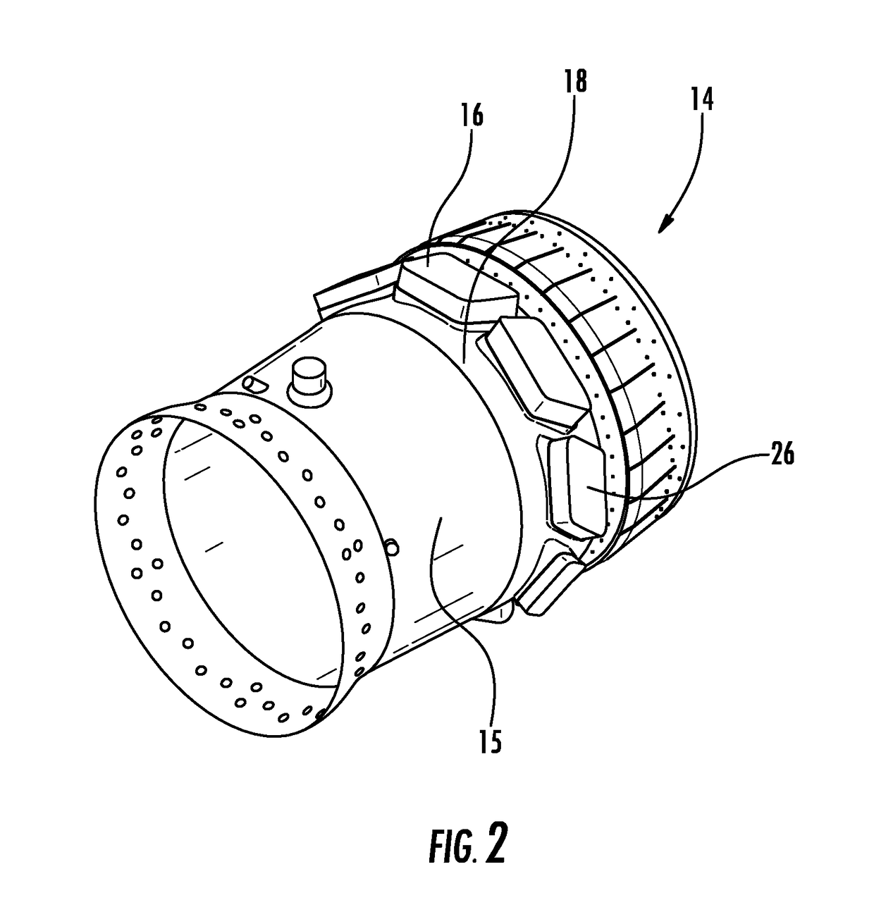 Acoustic damping system for a combustor of a gas turbine engine