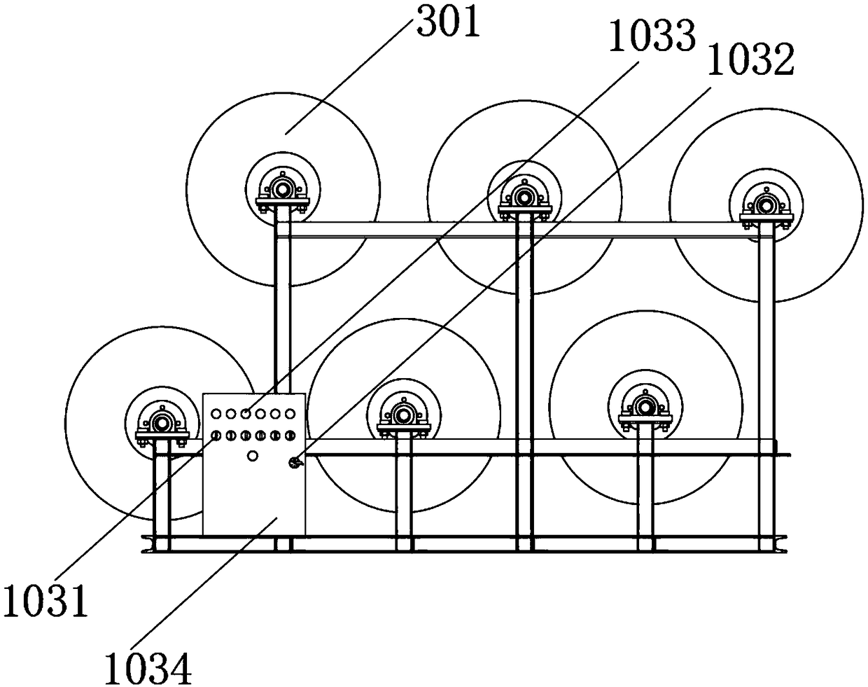 A low-voltage wire-wound pneumatic brake tension device