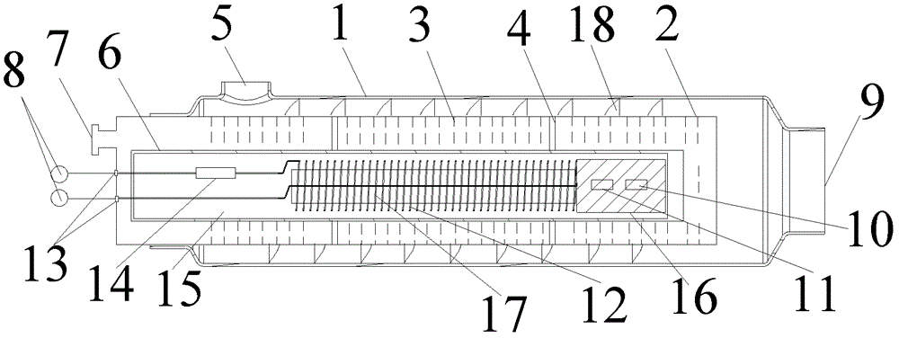 Refrigerant heating device and air conditioner having the same