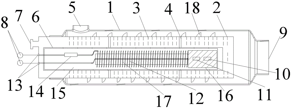 Refrigerant heating device and air conditioner having the same