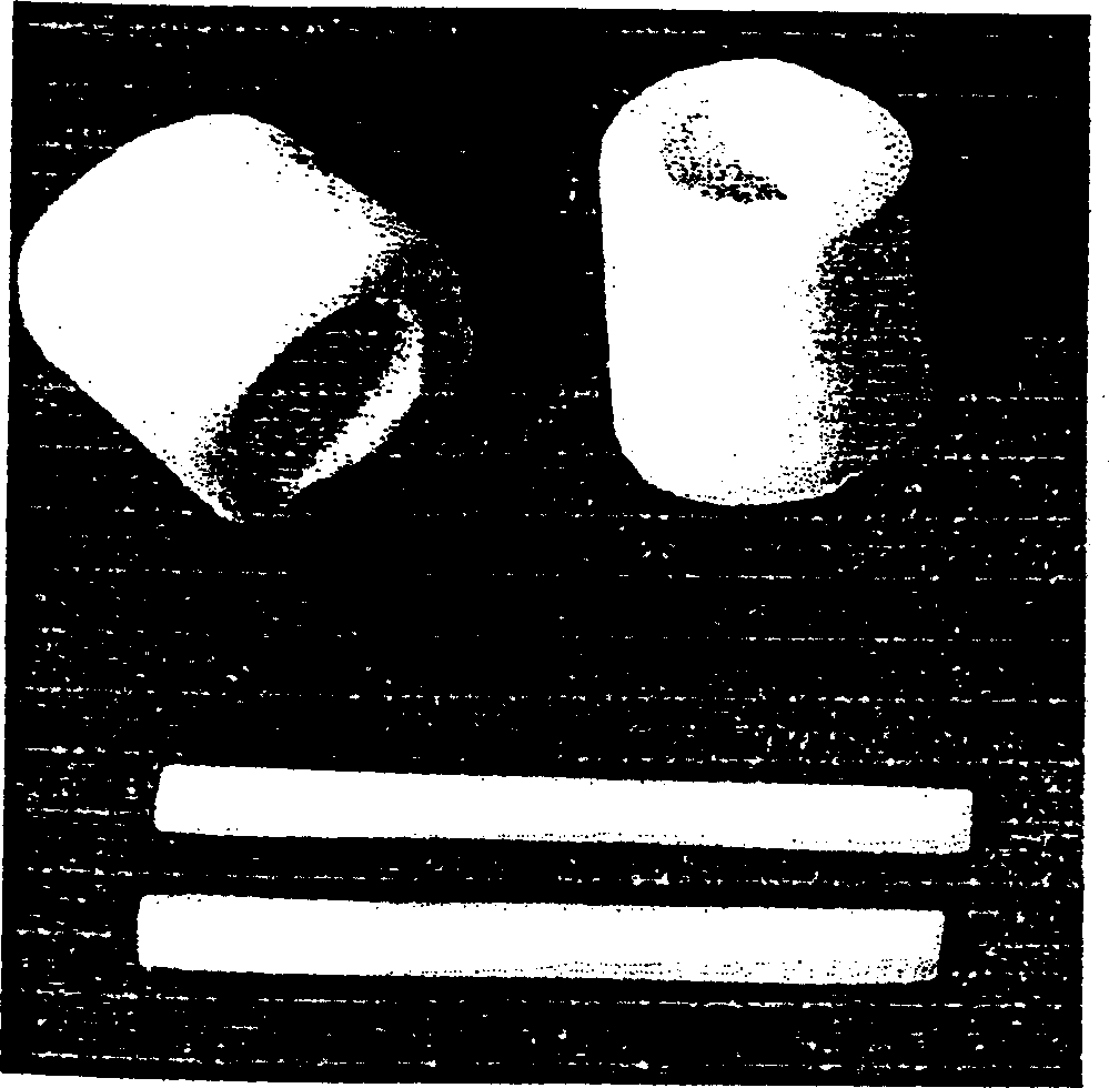 Preparing method for heteroossein base materials