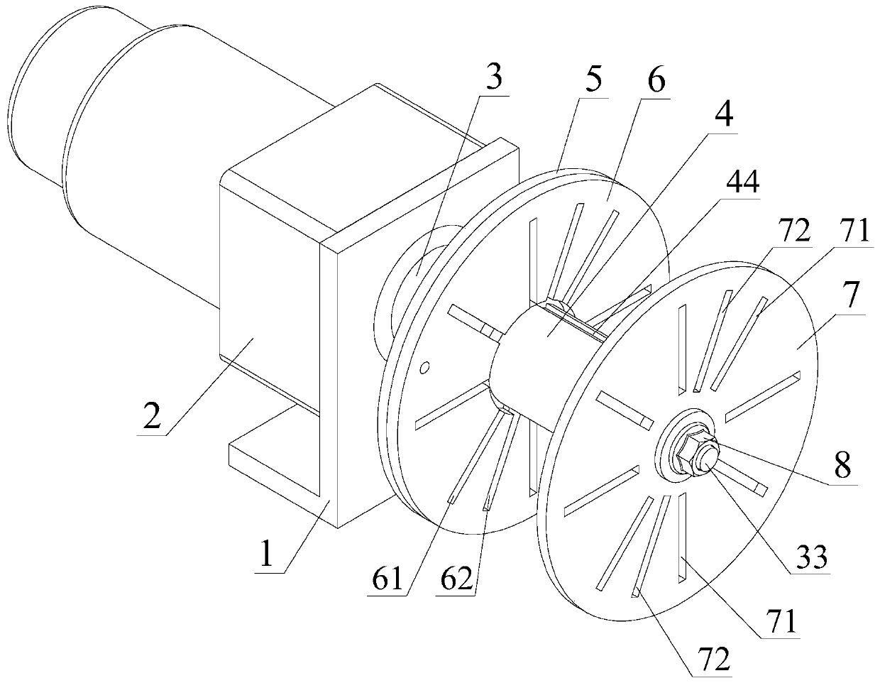 Winding device for coil with air passage and winding method of winding device