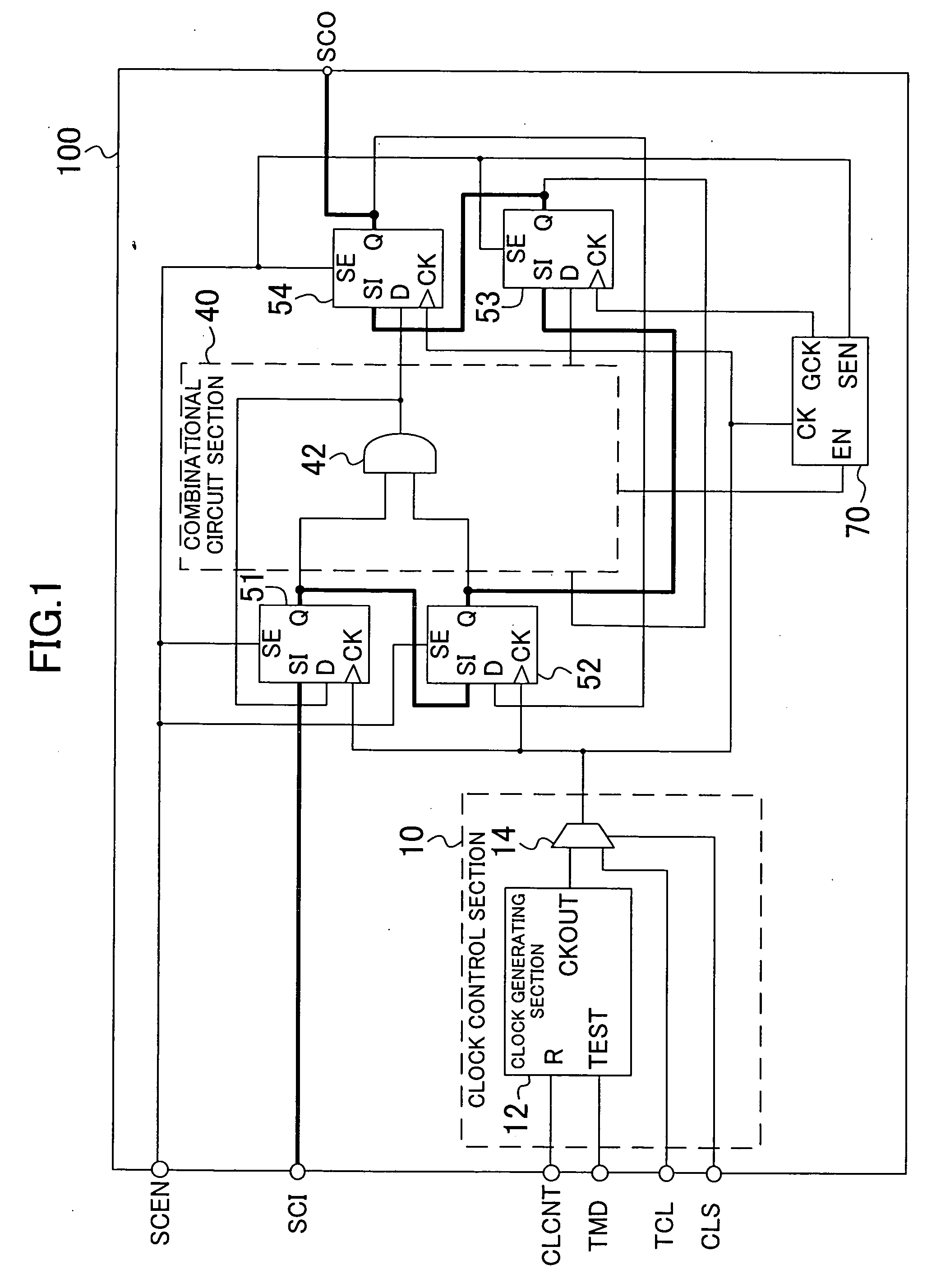 Semiconductor integrated circuit, and designing method and testing method thereof