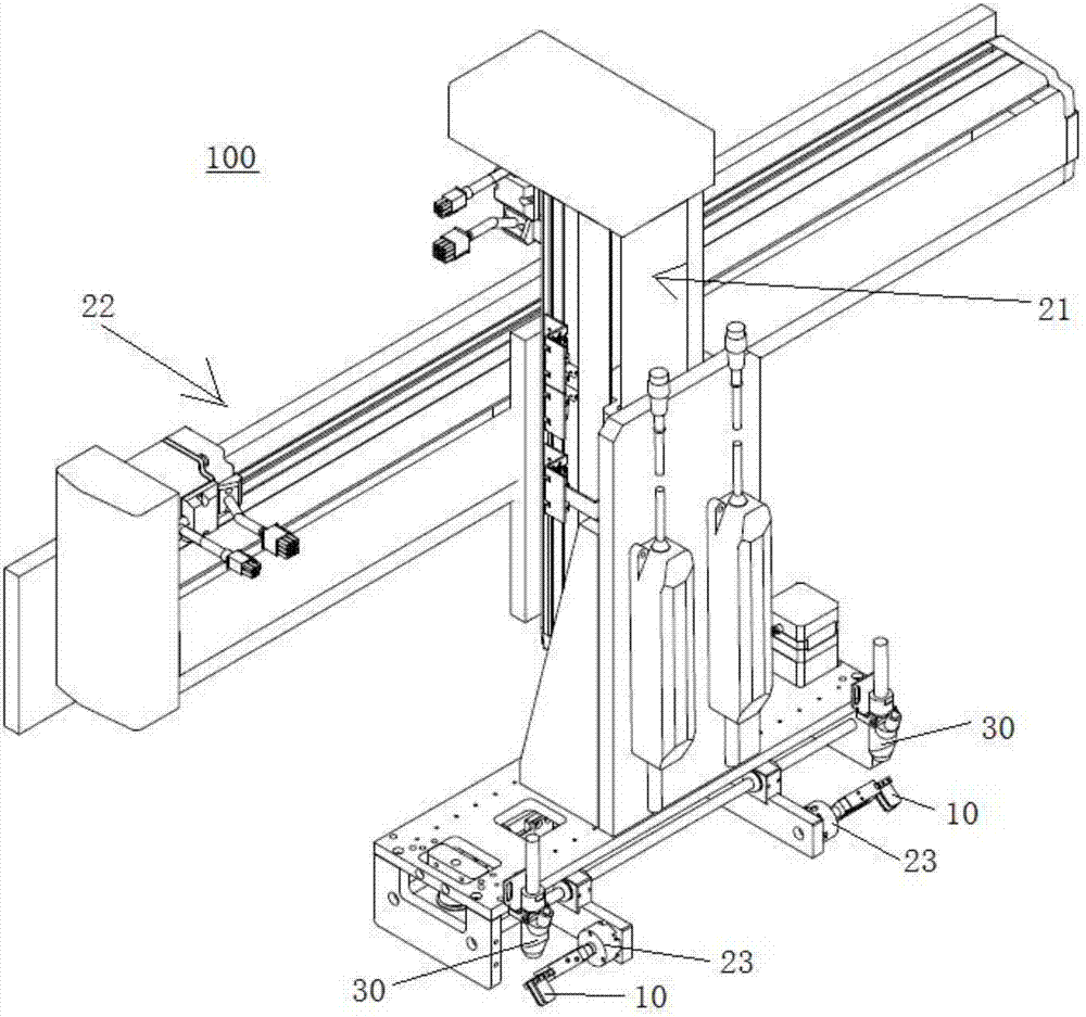 Film tearing device