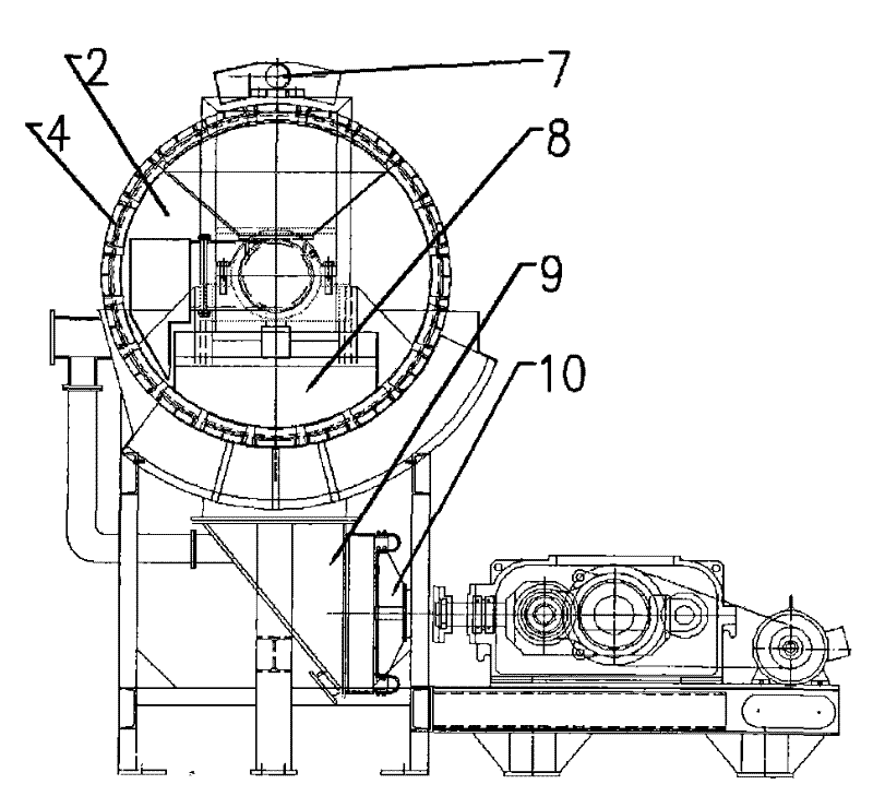 Permanent-magnet cylindrical cage type high-gradient magnetic separator with high processing capacity