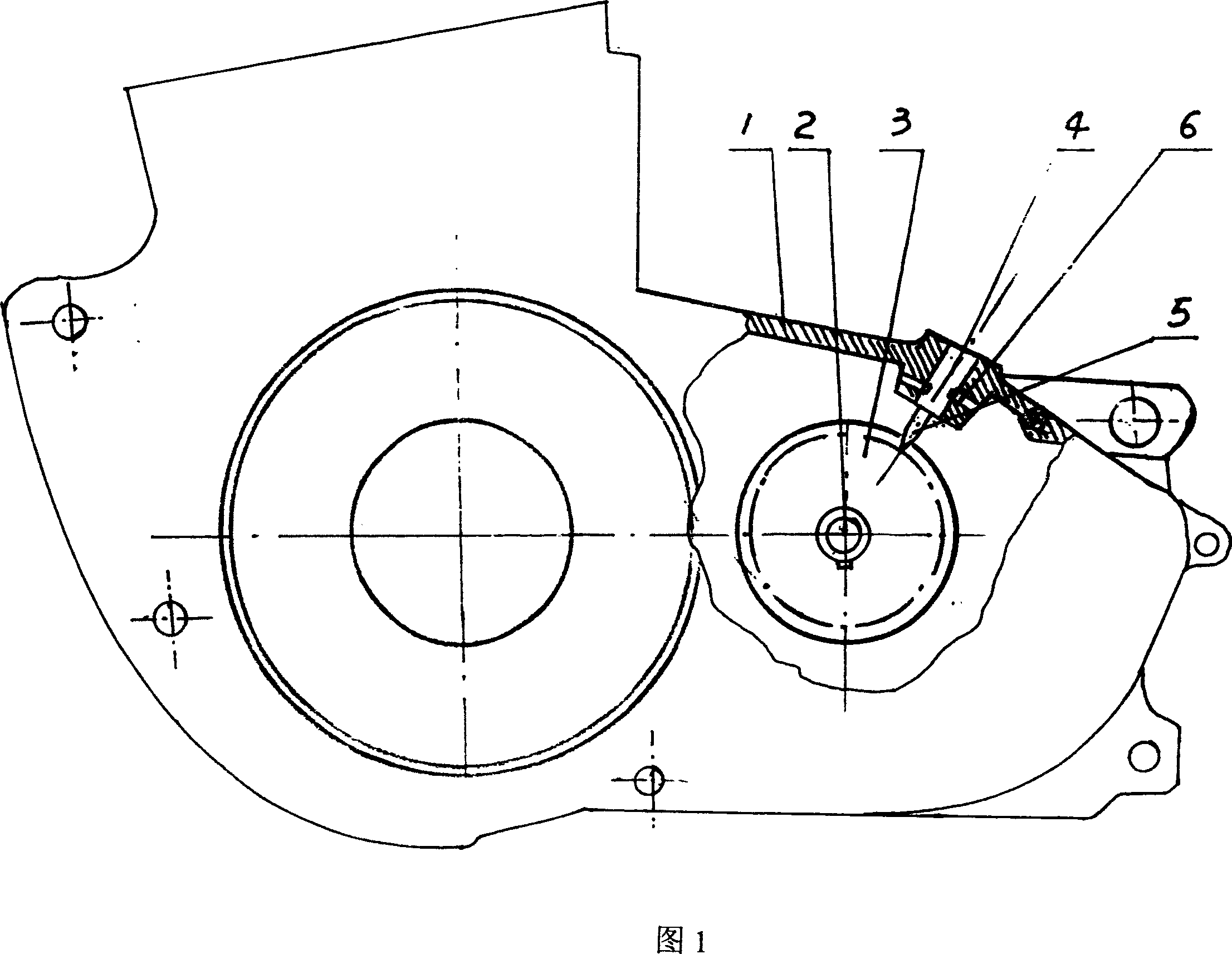 Fixing lock for gear-box of motorcycle