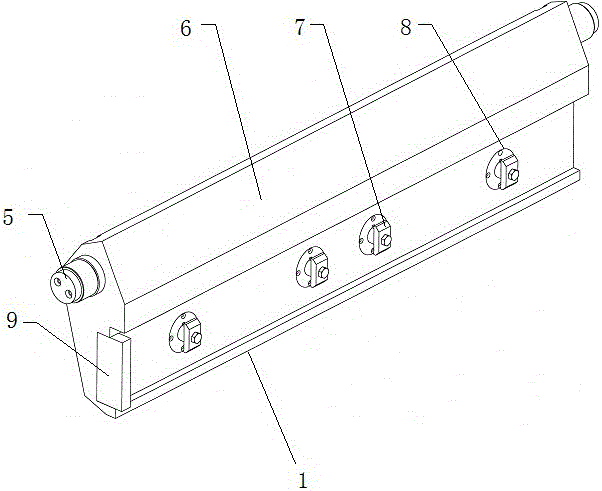 Split-type lateral backup roll swing arm structure for eighteen-high mill