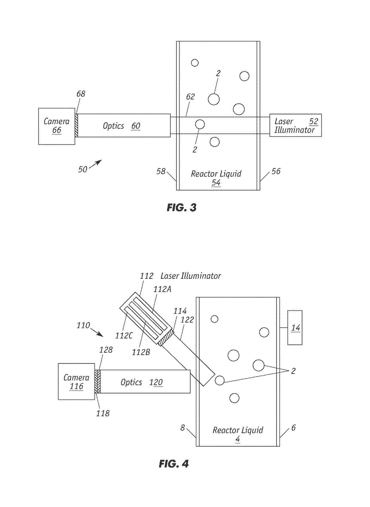 Method for on-line imaging of mesophase particles