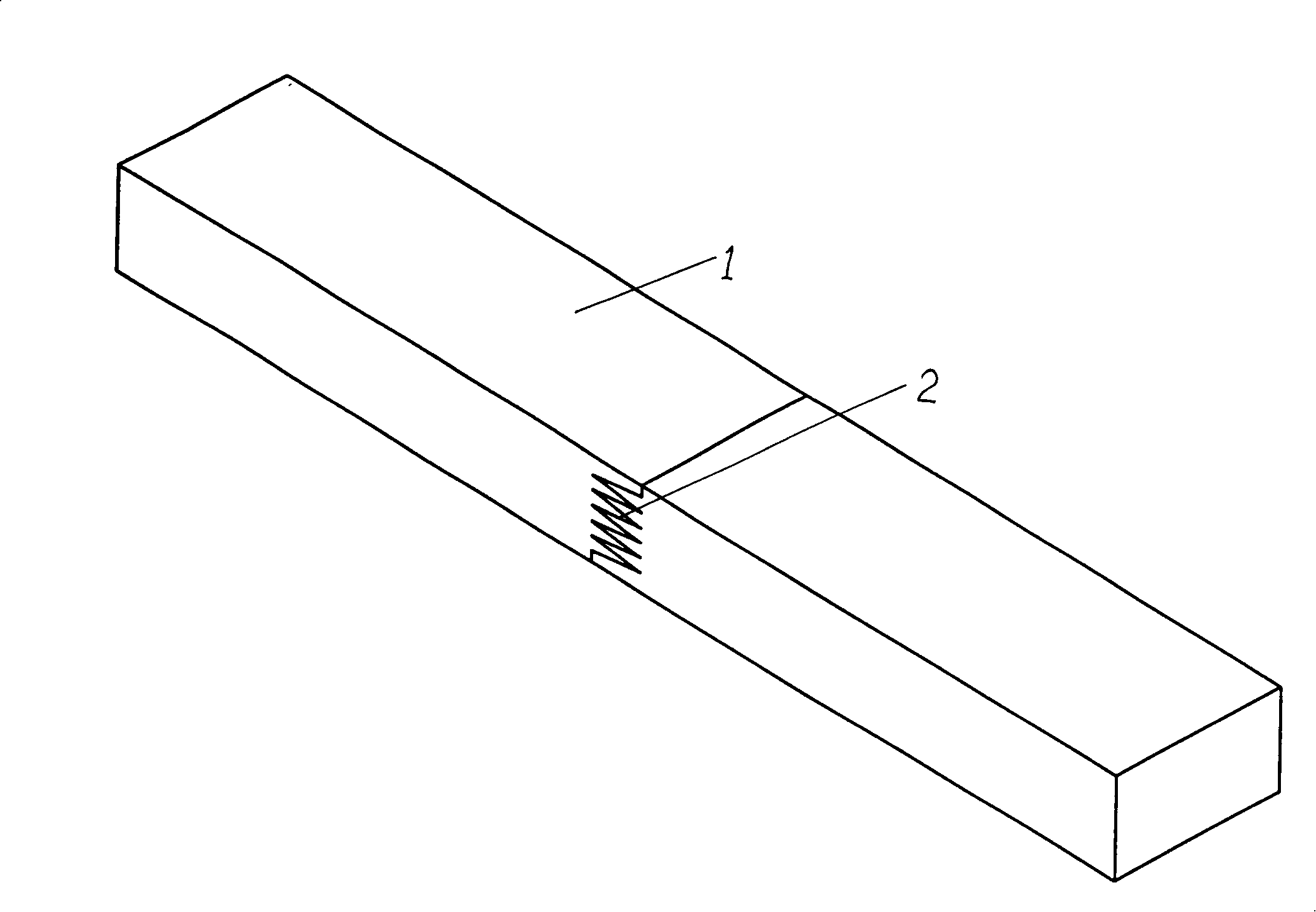 Finger joint laminated wood