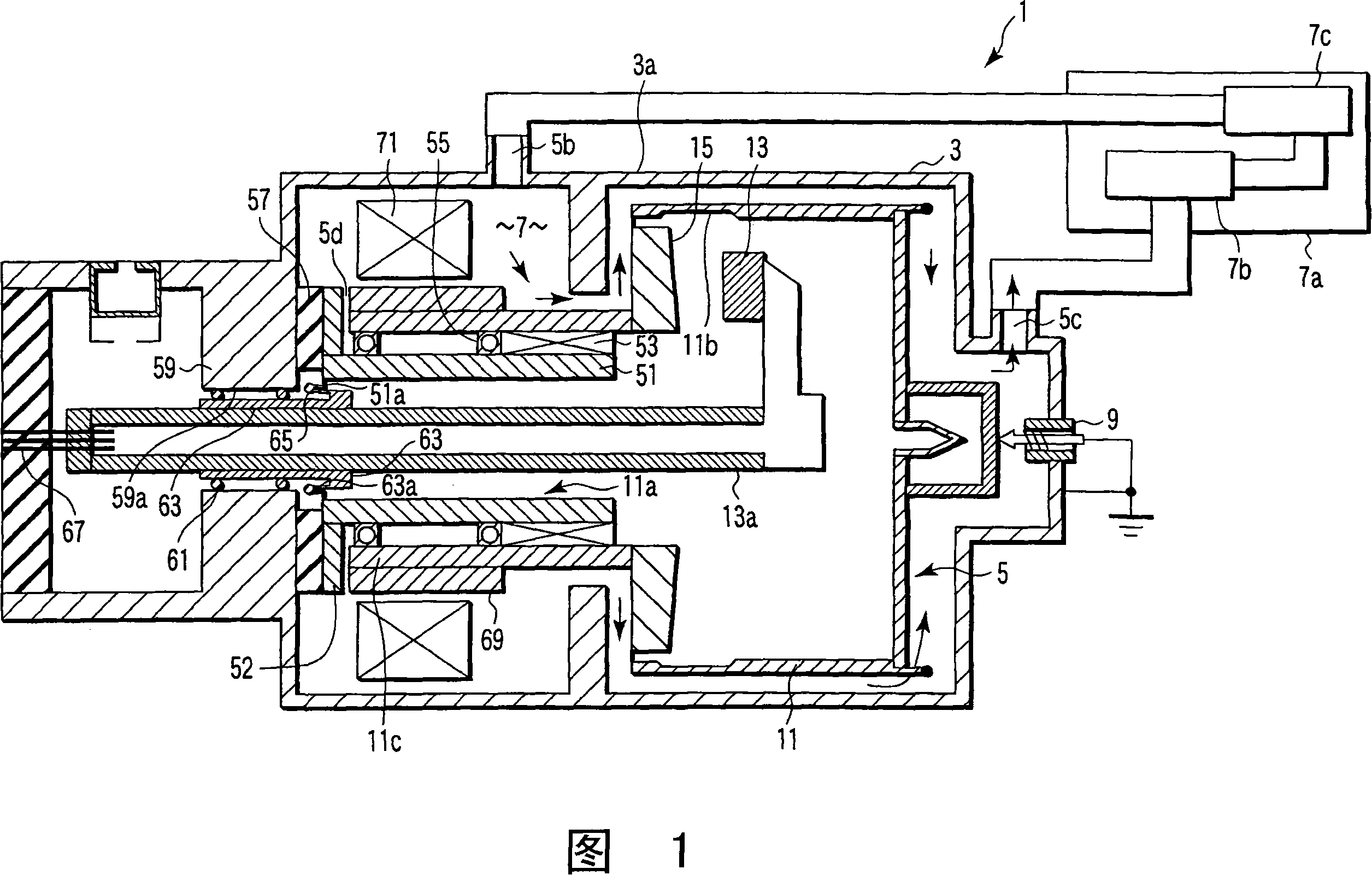 Rotating anode x-ray tube assembly