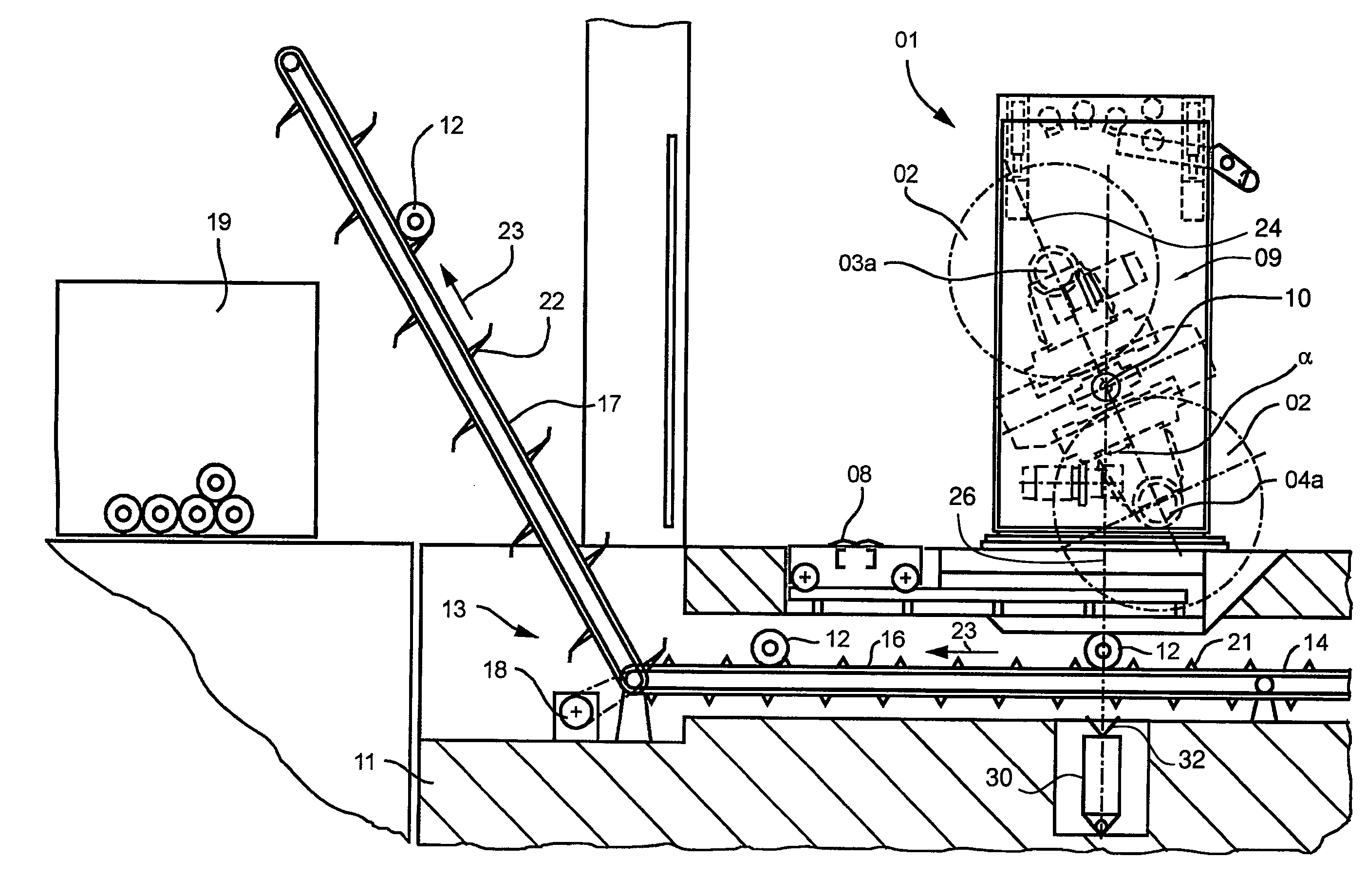 Automatic reel changer comprising a reel stand and a method for disposing of residual reel casings