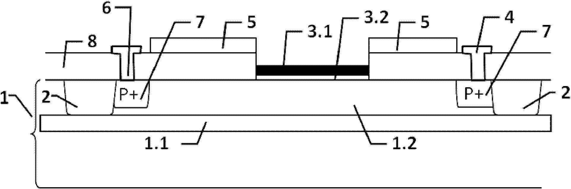 Array-type light addressable potentiometric sensor and manufacturing method thereof