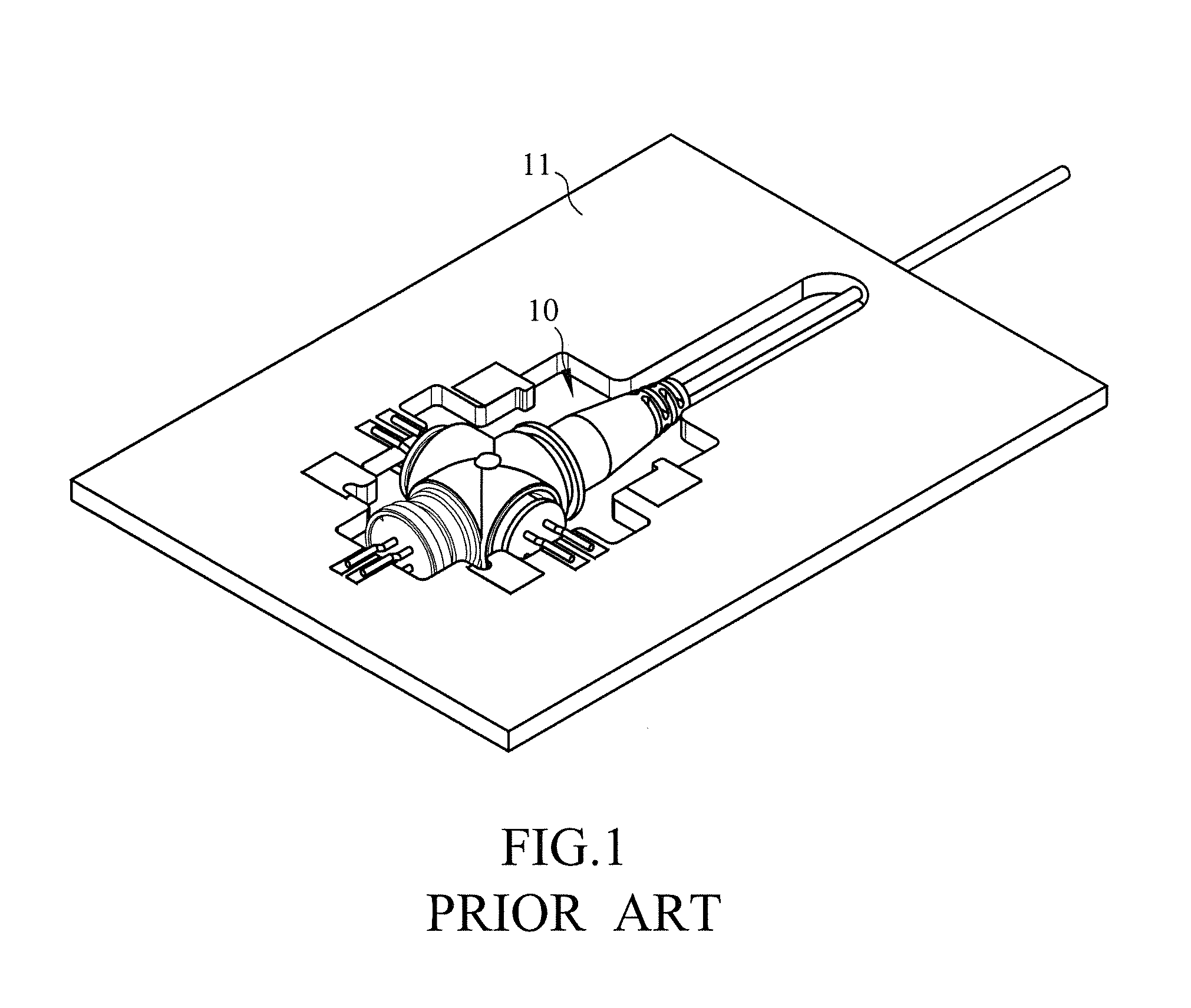 Shielding structure for optical sub-assembly for transceivers