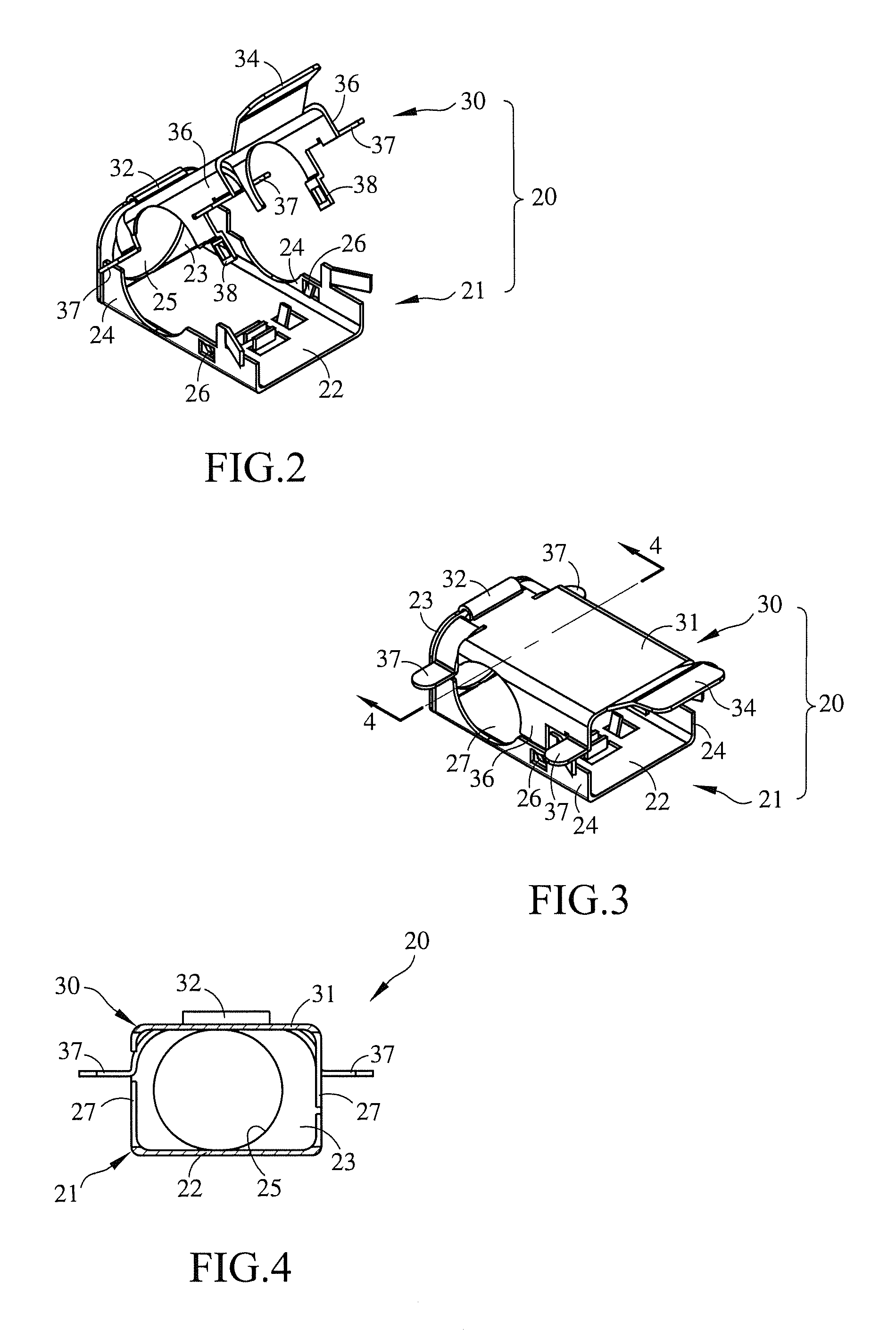 Shielding structure for optical sub-assembly for transceivers