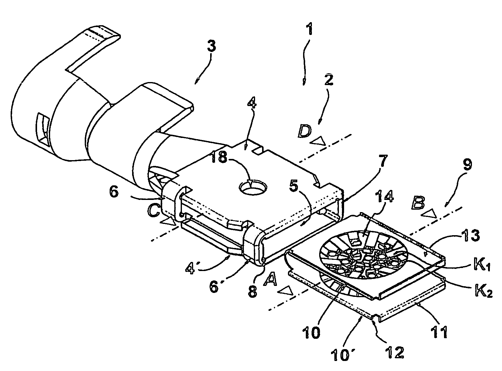 High-current terminal blade type connector