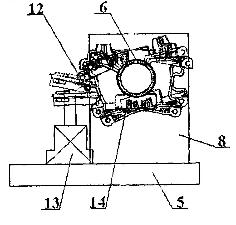 Chucking appliance for processing multiple finish surfaces of workpiece by rotating positioning and operation method thereof