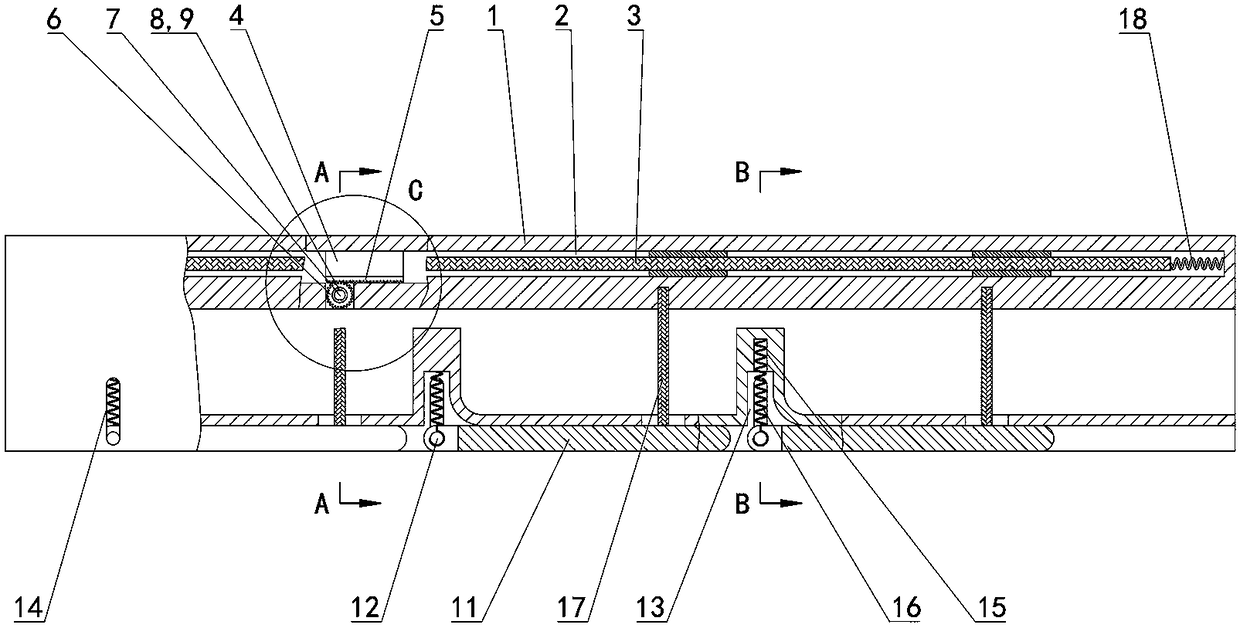 Crane arm broken fall safety protection device