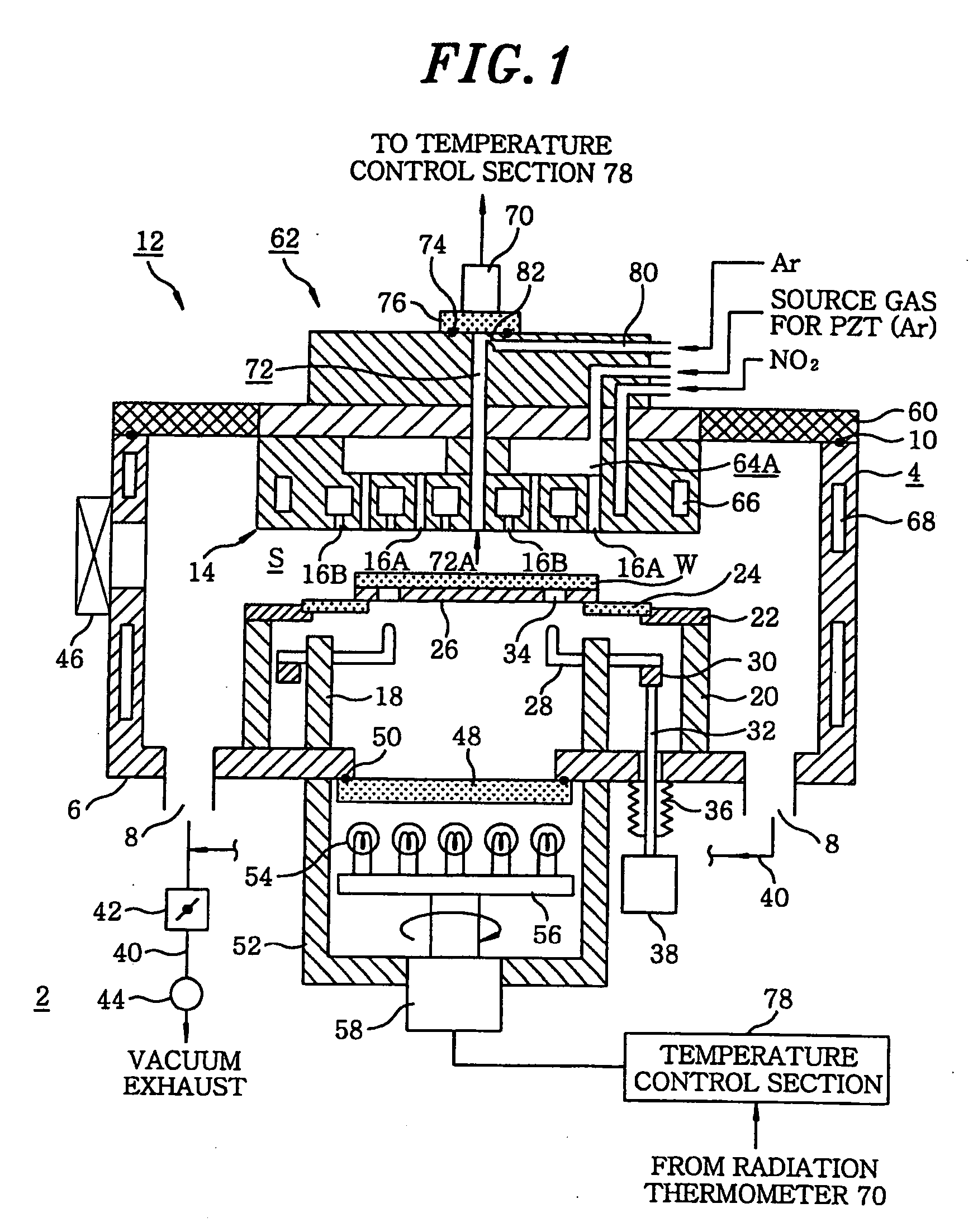 Shower head structure and treating device