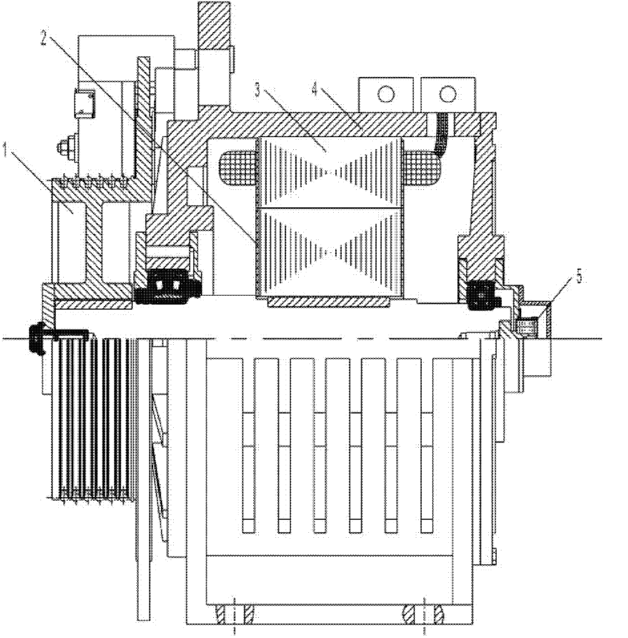 Switched reluctance type gearless tractor