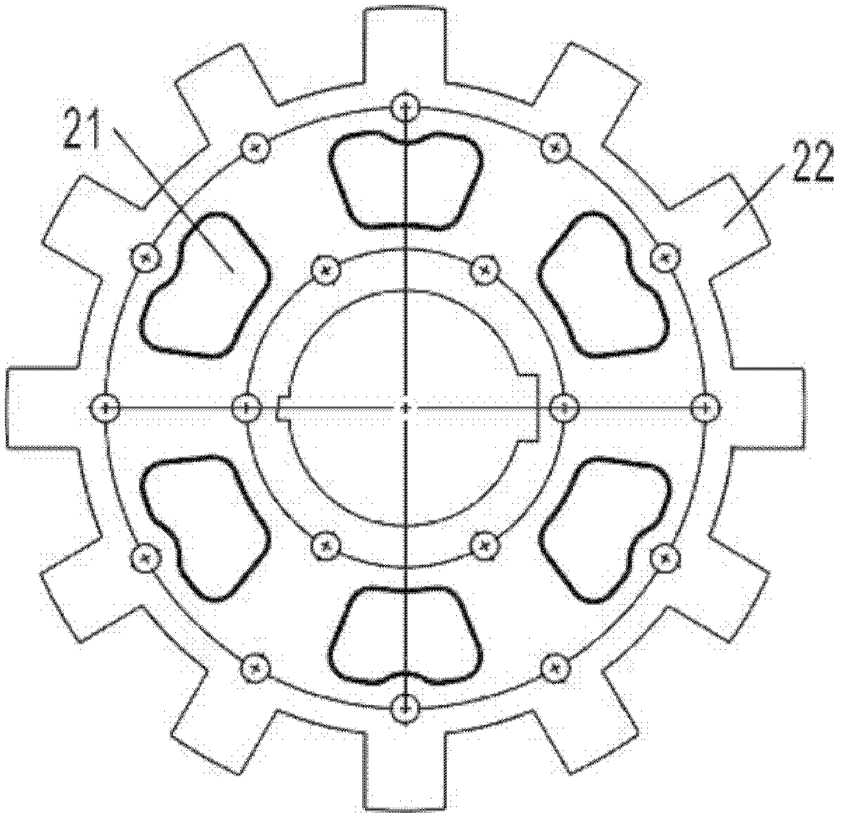 Switched reluctance type gearless tractor