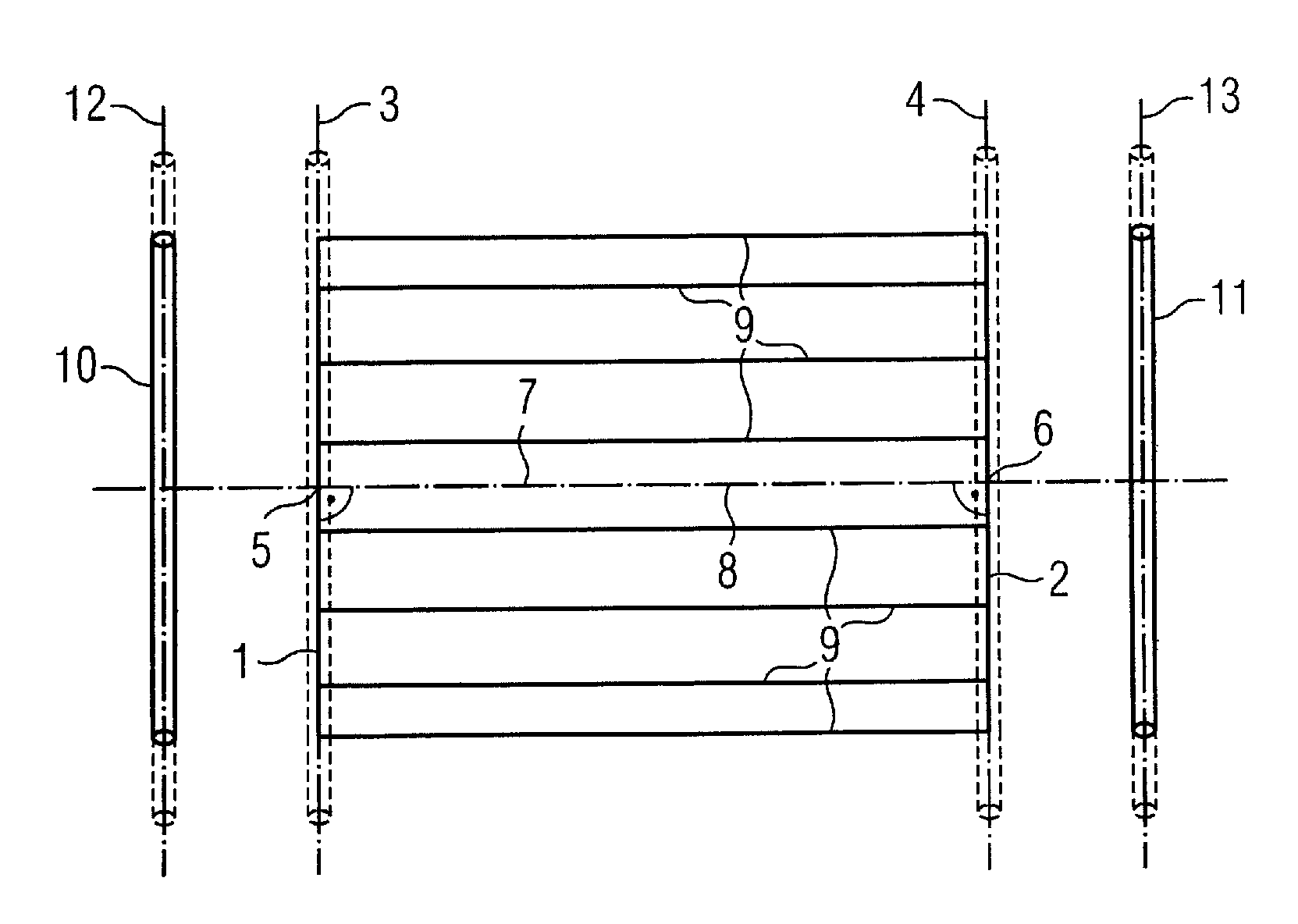 Birdcage resonator with coupling rings in addition to the ferrules