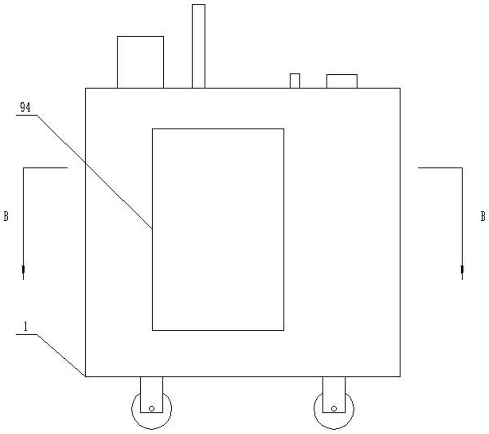 Nursing disinfection device for oncology department