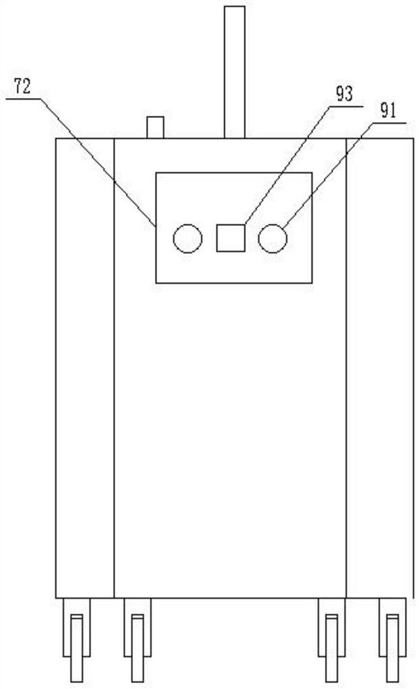 Nursing disinfection device for oncology department