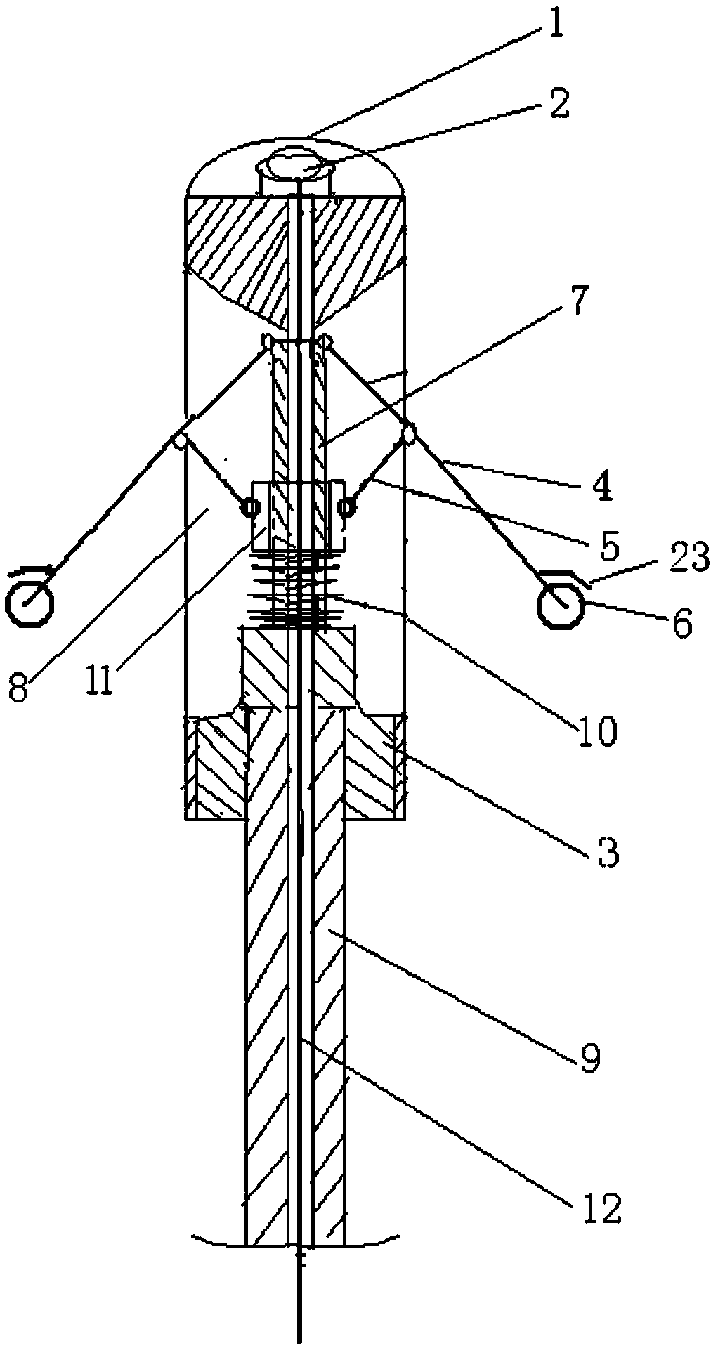 Borehole peering detection method with precise positioning function, and borehole peering propelling device thereof