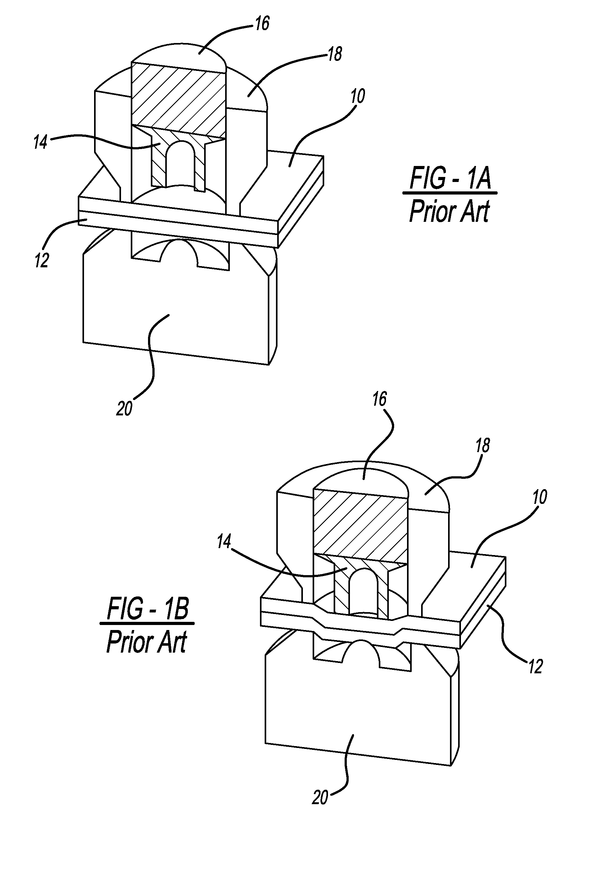 Clearance hole for self-piercing rivet