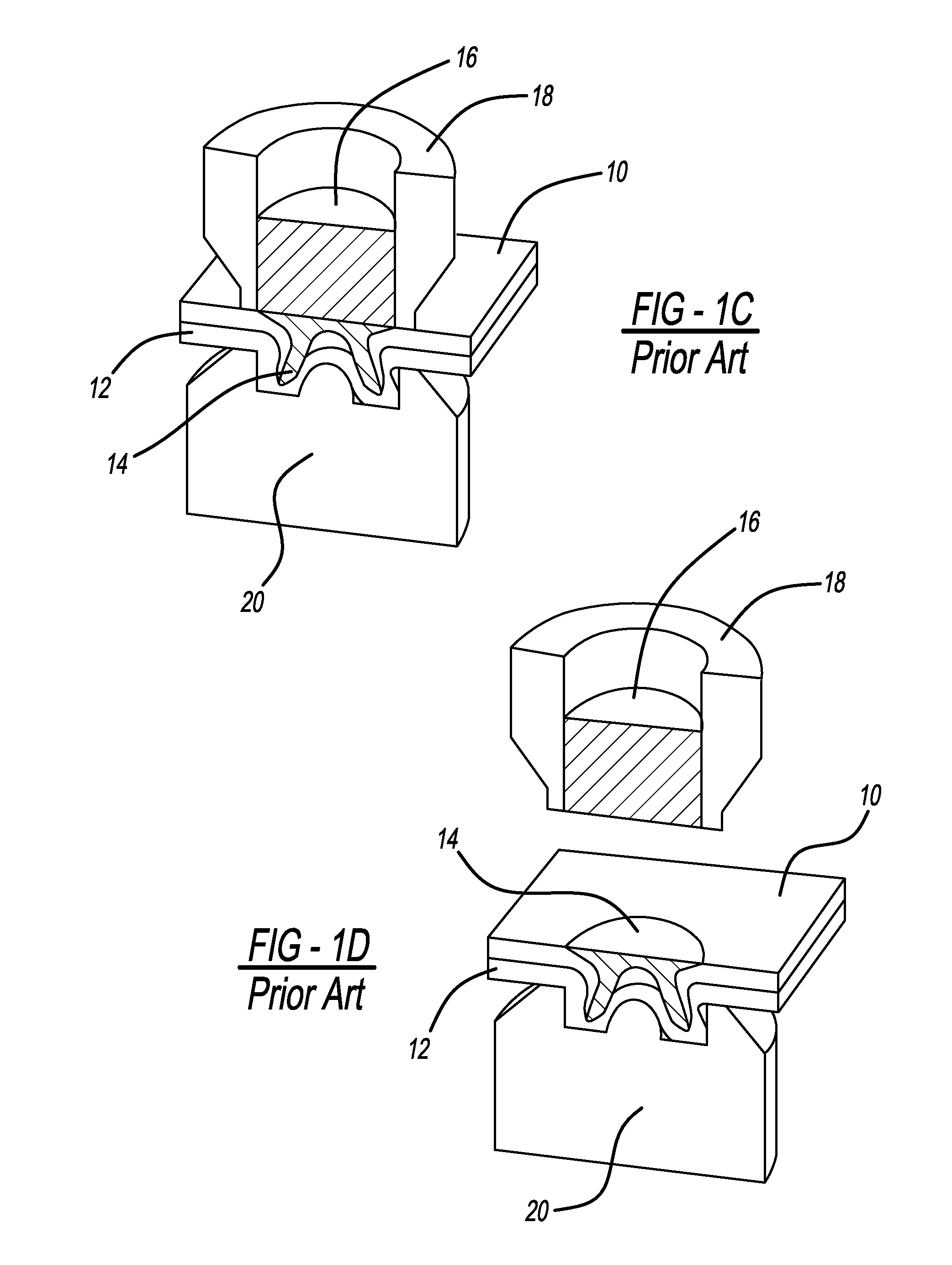 Clearance hole for self-piercing rivet