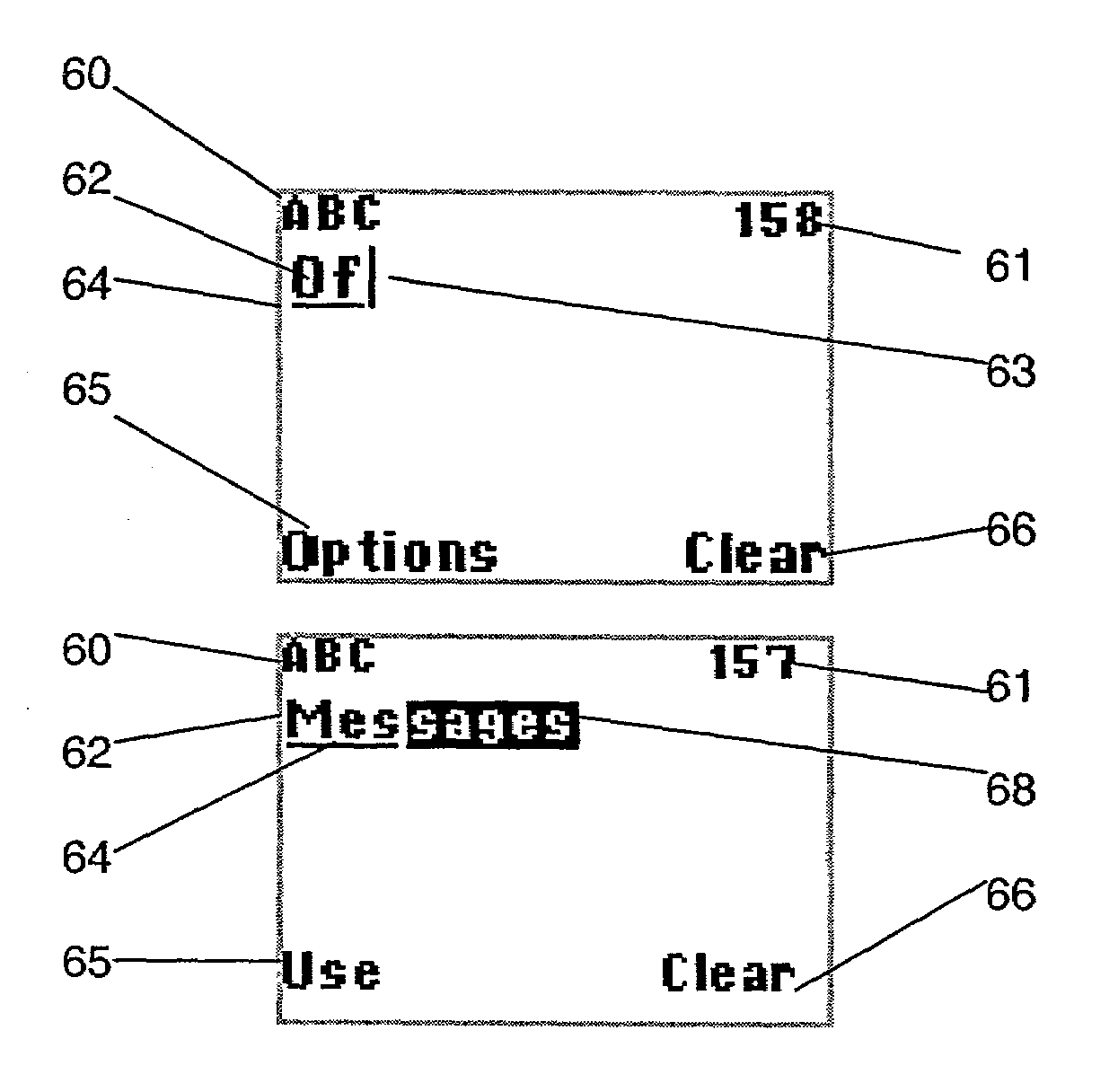 Communication terminal having a text editor application with a word completion feature