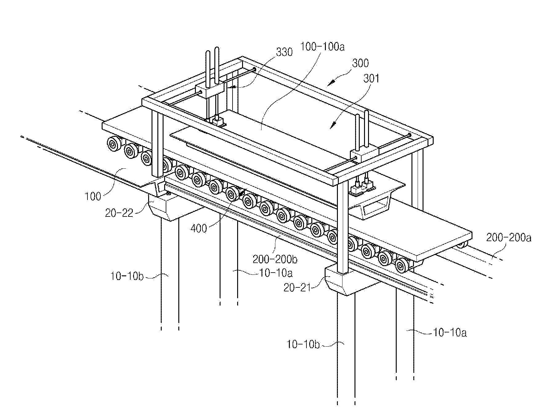 Construction method for girder in bridge, crane for pulling up girder, vehicle for carring girder, and girder used for the same