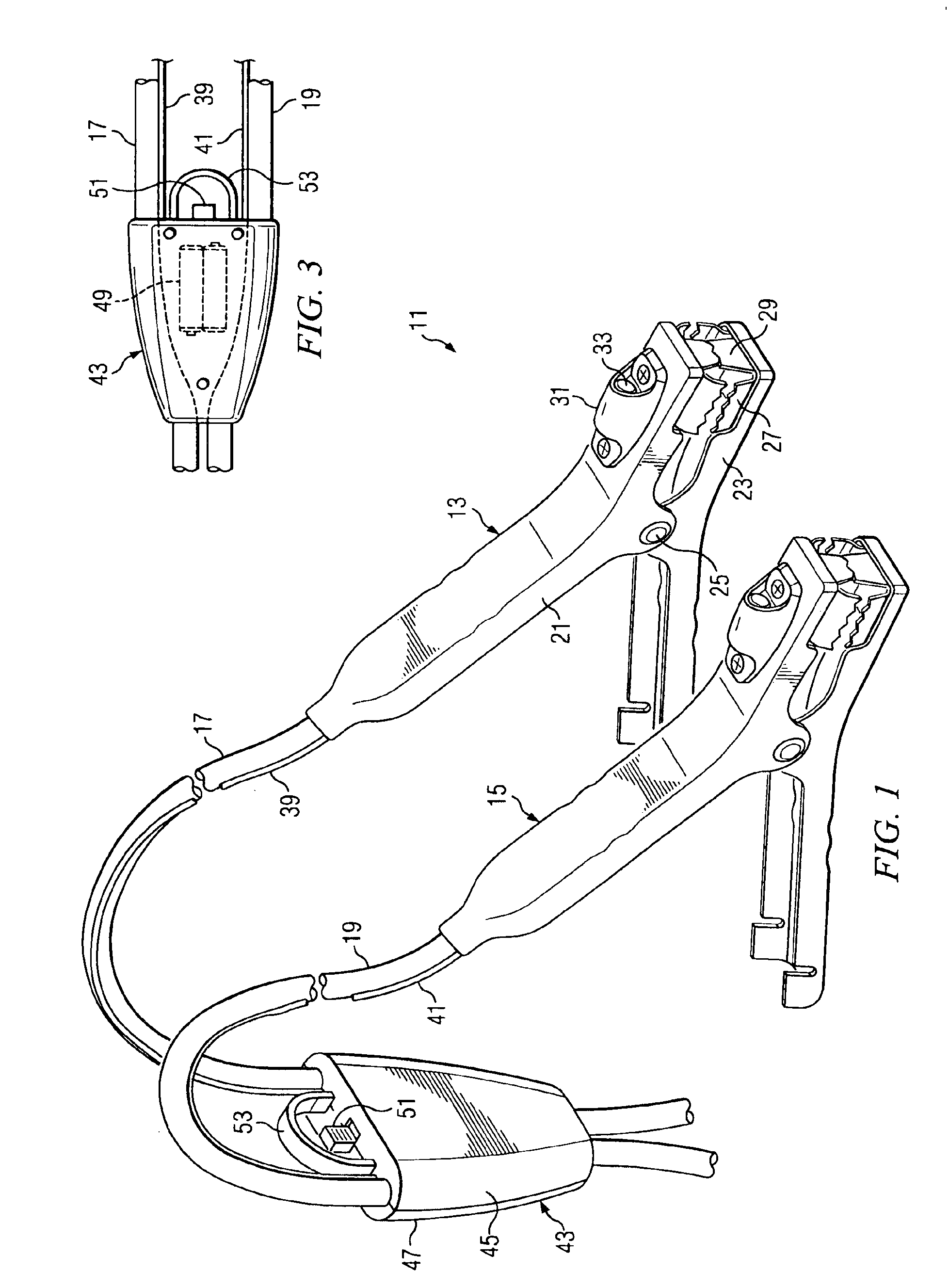 Lighted battery cables