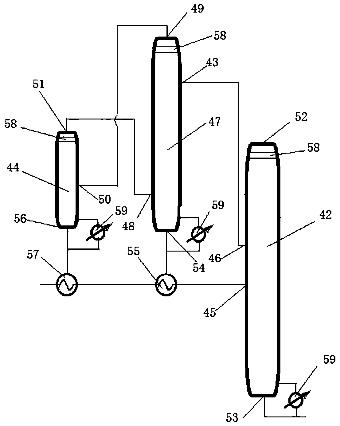 Device and method for extracting acenaphthene and acenaphthylene in LCO bicyclic aromatic hydrocarbon