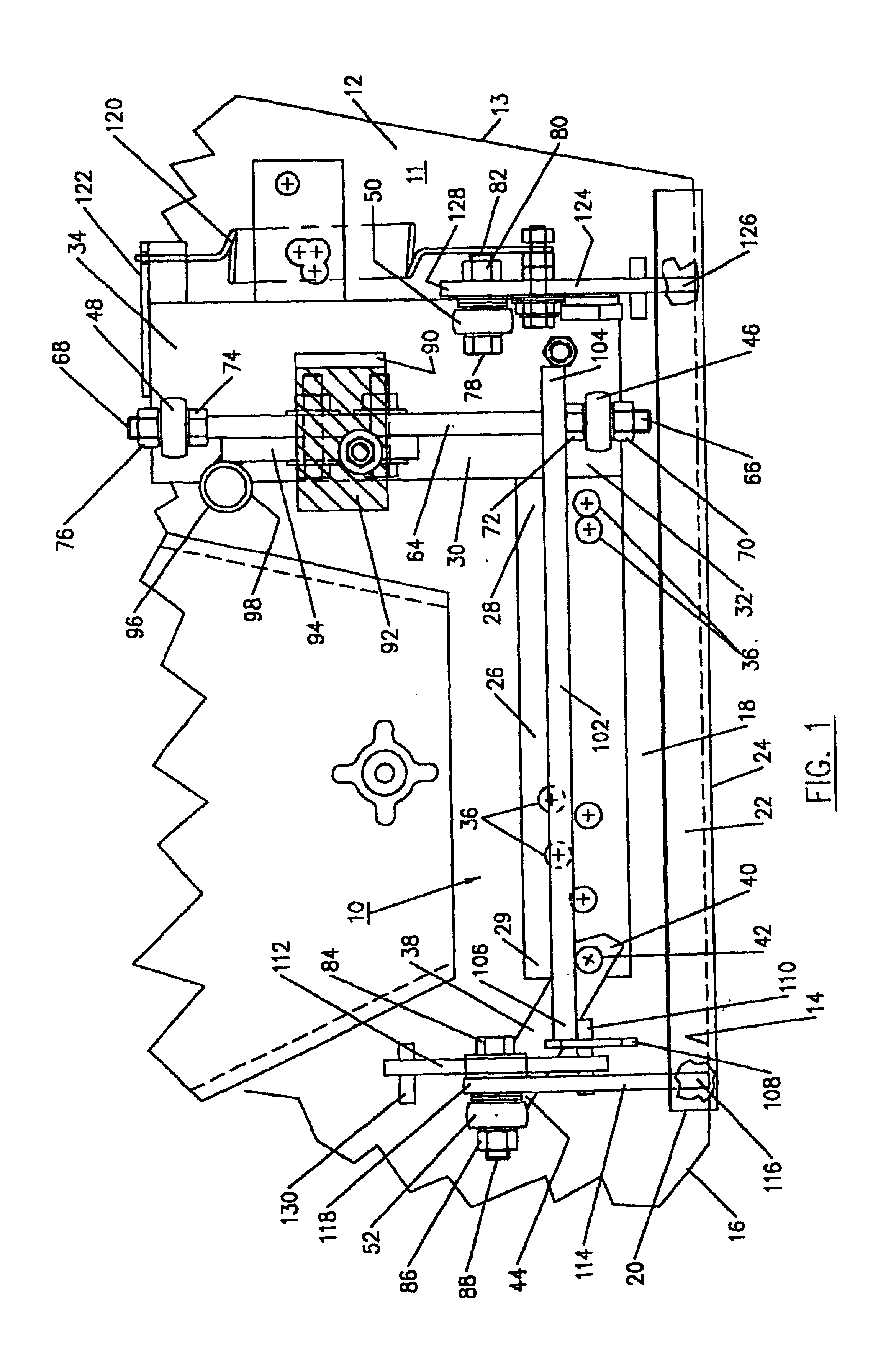 Lawn mower chute opening apparatus and method