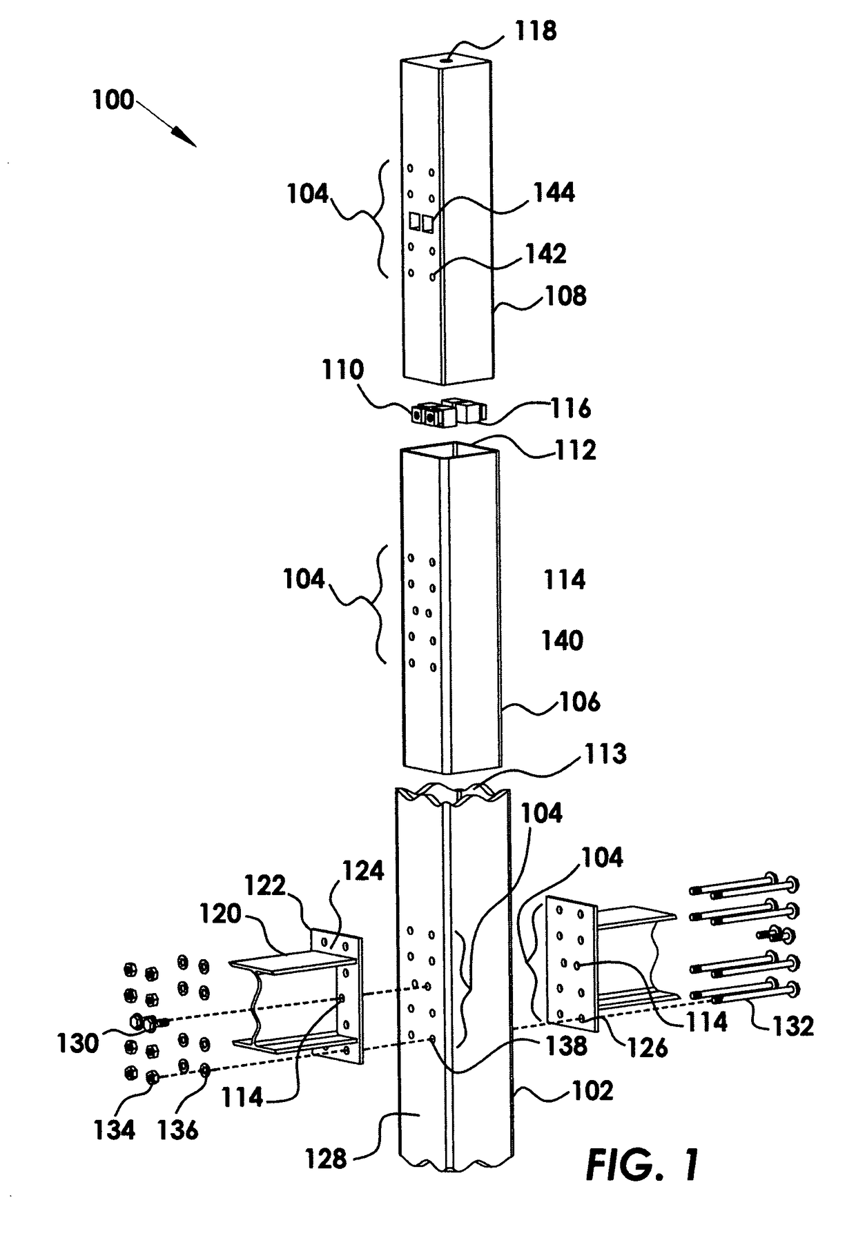 Moment resistant building column insert system and method