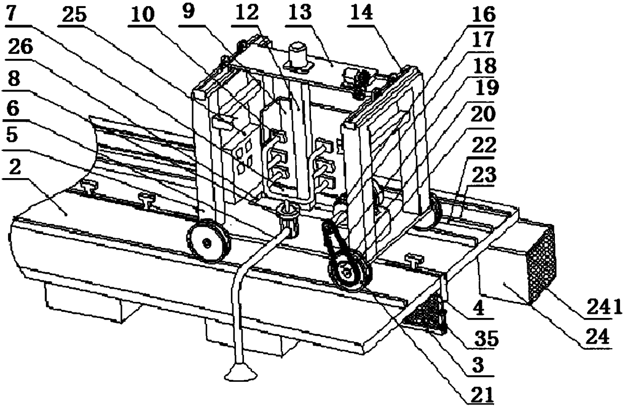 A lift-and-release type water conveyance open channel automatic pollution interception and decontamination device