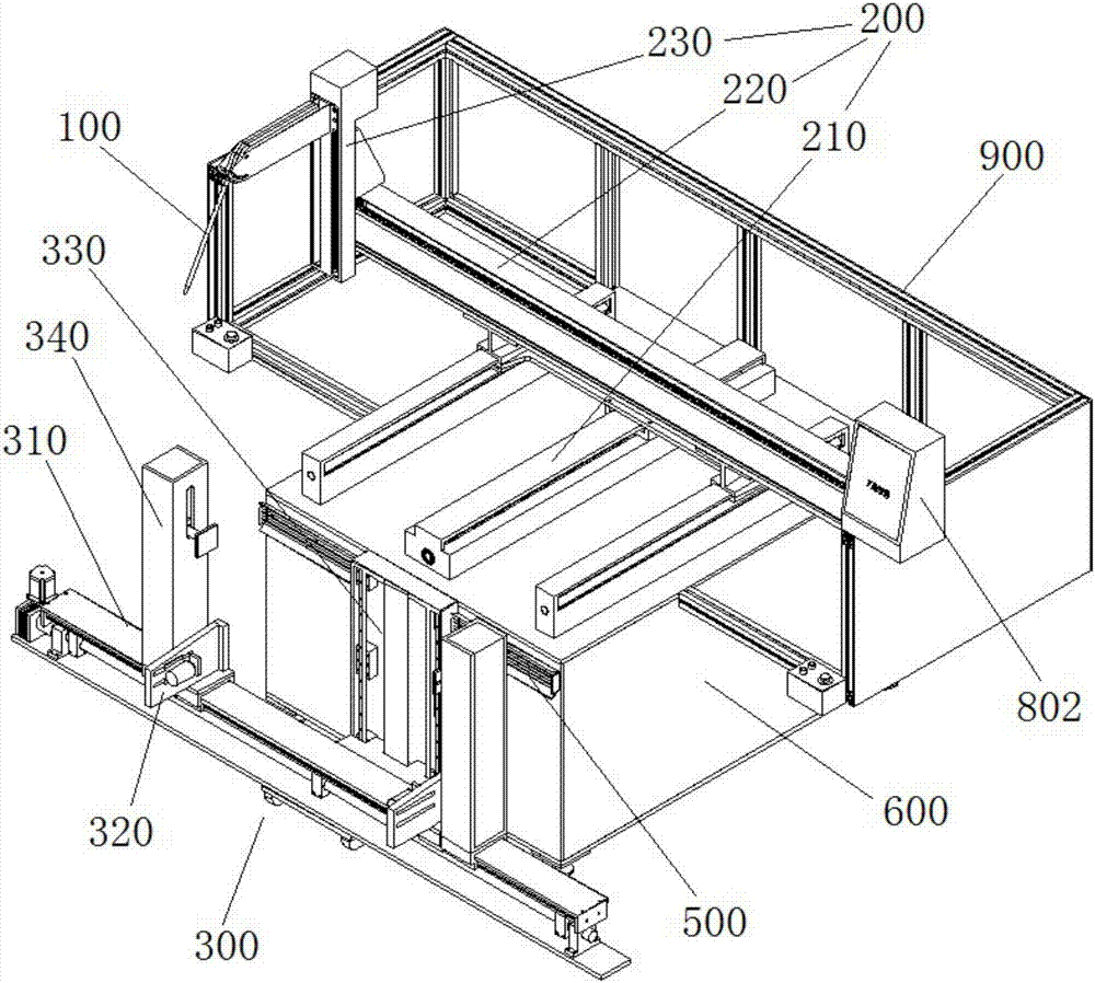 Gluing equipment for frame filter gluing