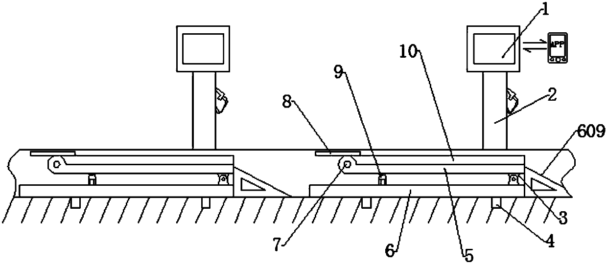 Parking device on two sides of road capable of obliquely hanging vehicles