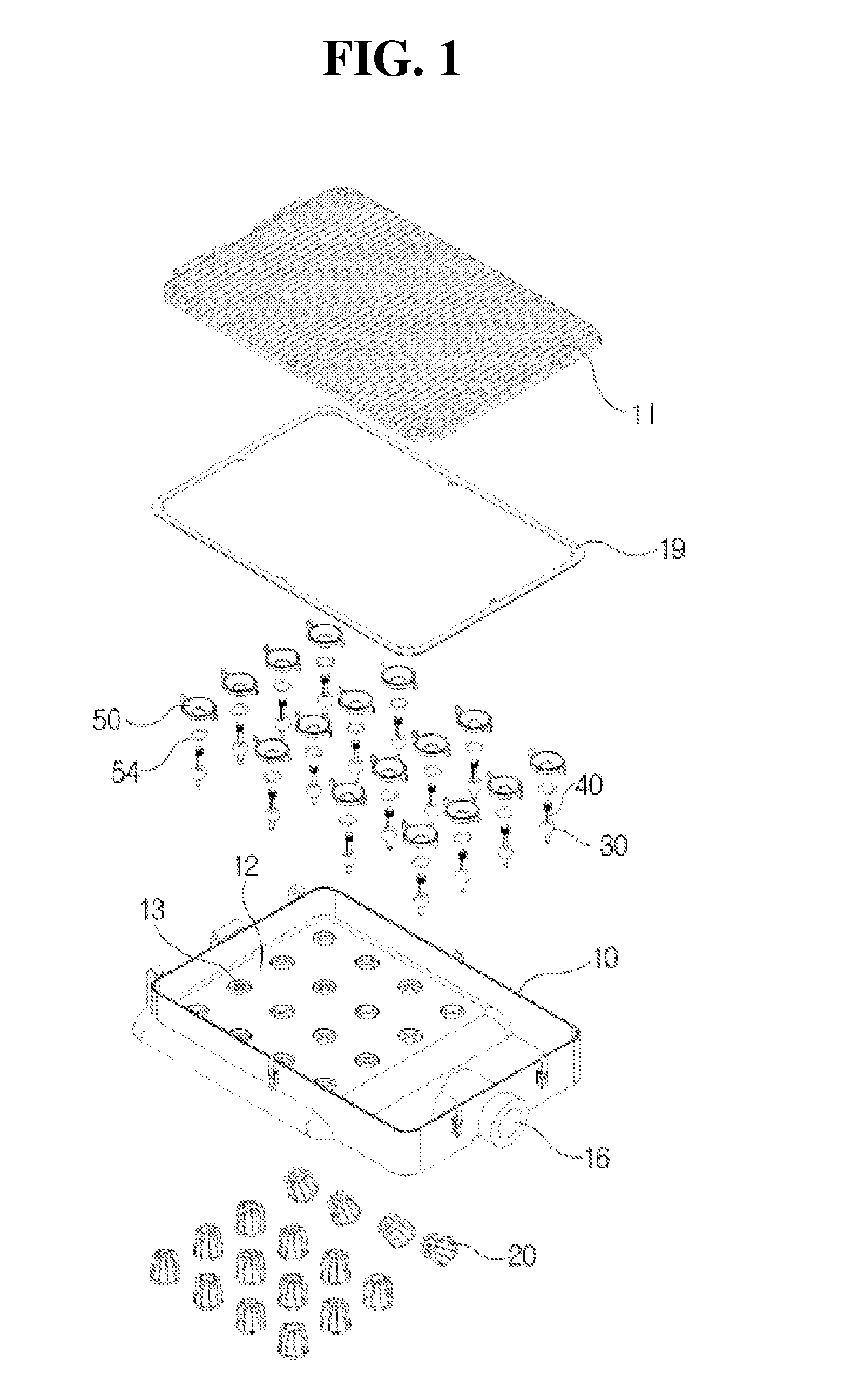 Lighting device enabling arbitrary distribition of light