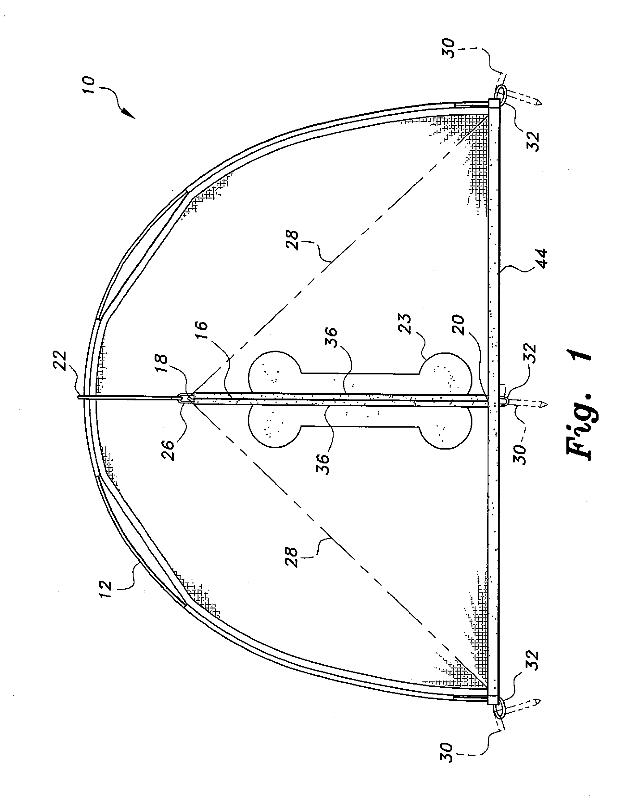 Portable enclosure with elastically sealed opening