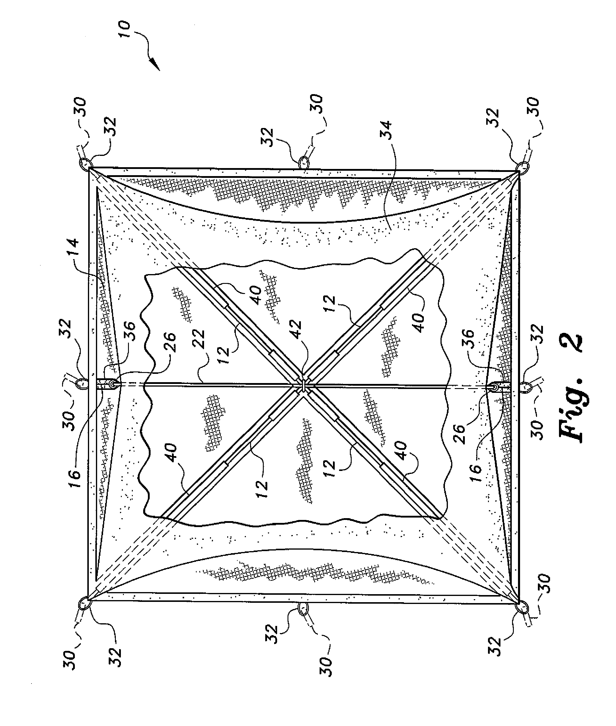 Portable enclosure with elastically sealed opening