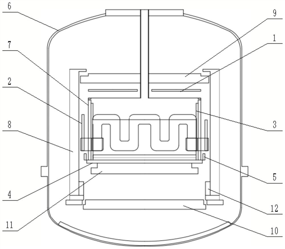 Polycrystalline silicon ingot furnace