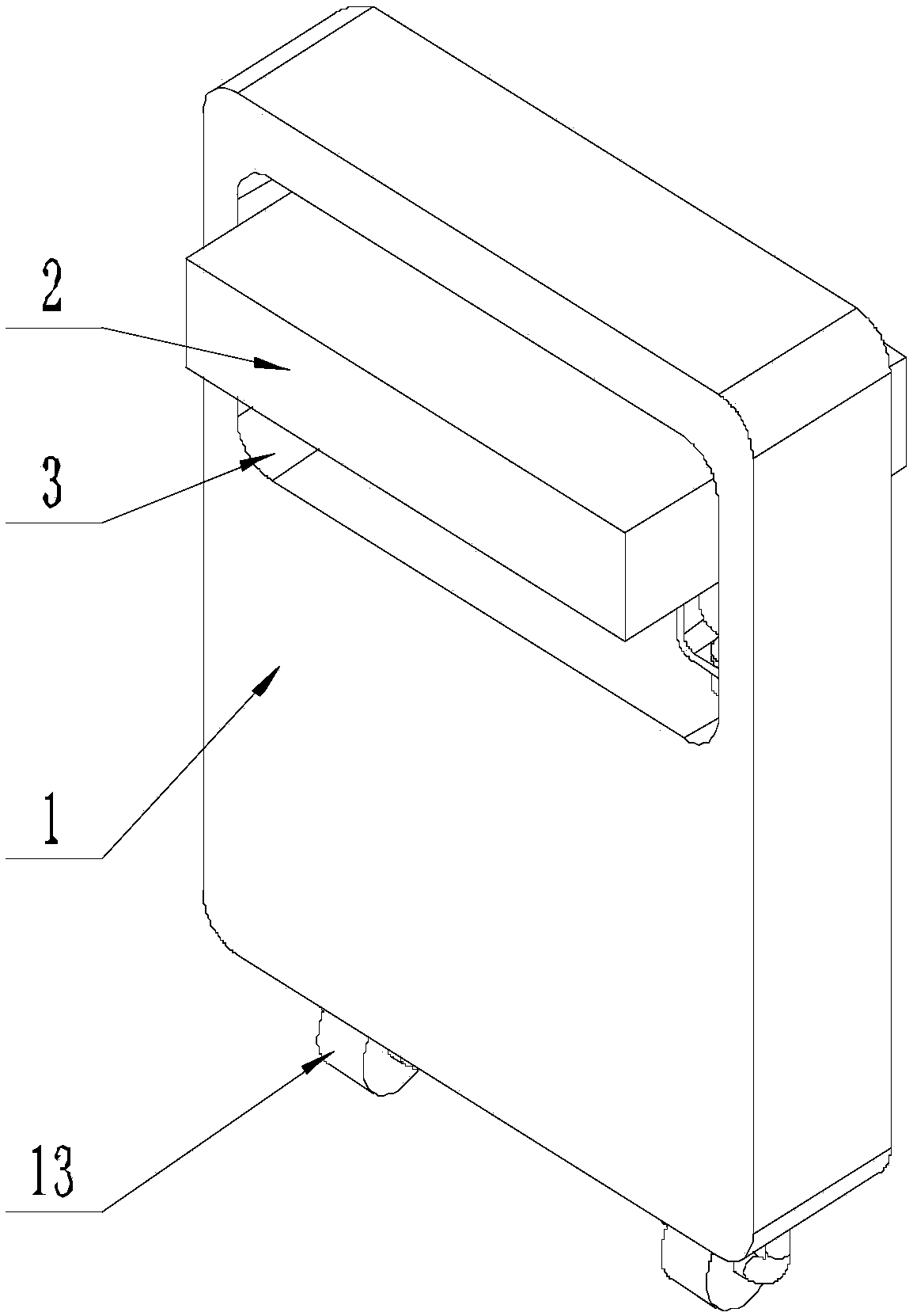 Ink drying device applied to newspapers