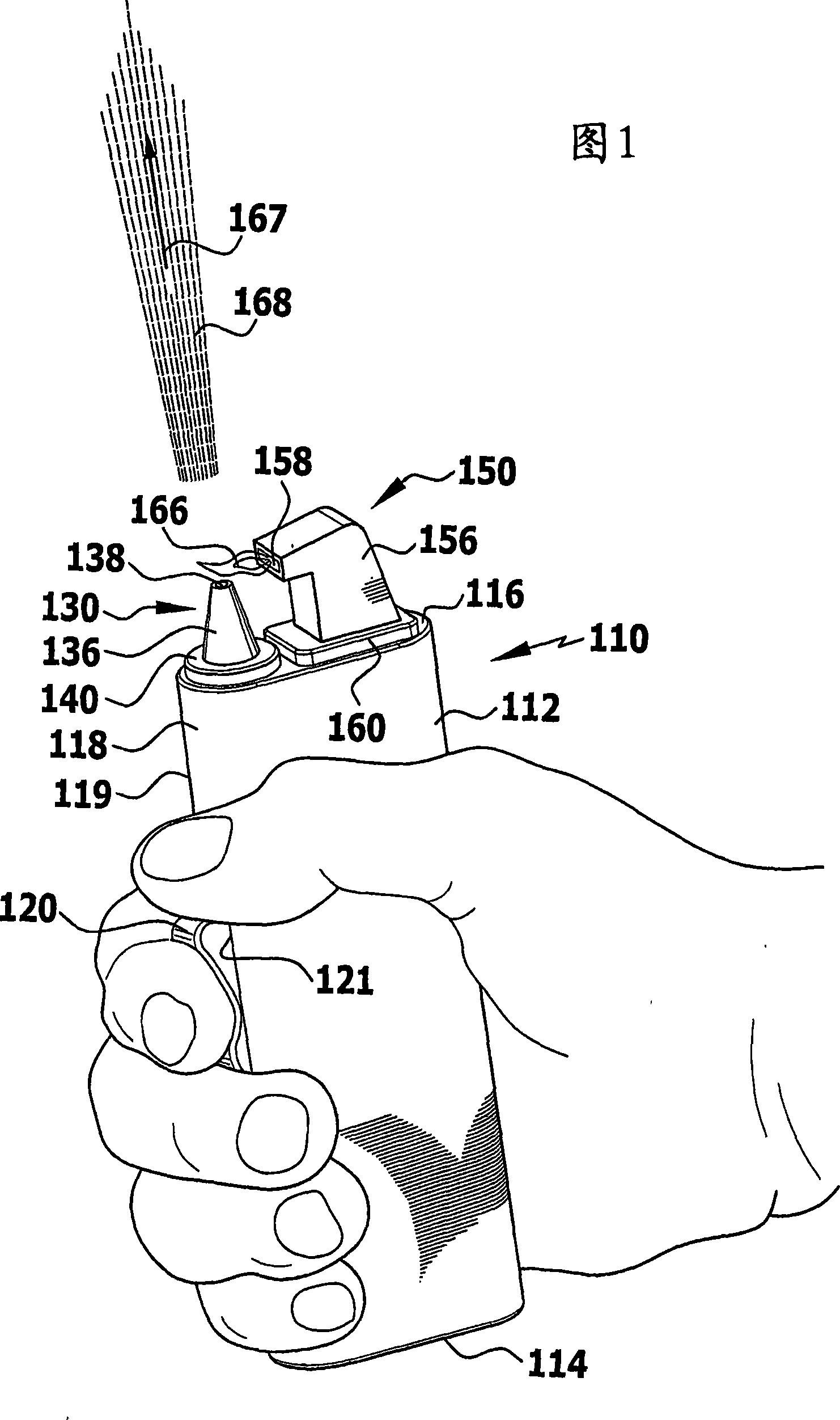 Device for generating alternating light effects