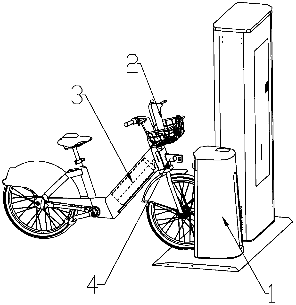 A public electric bicycle