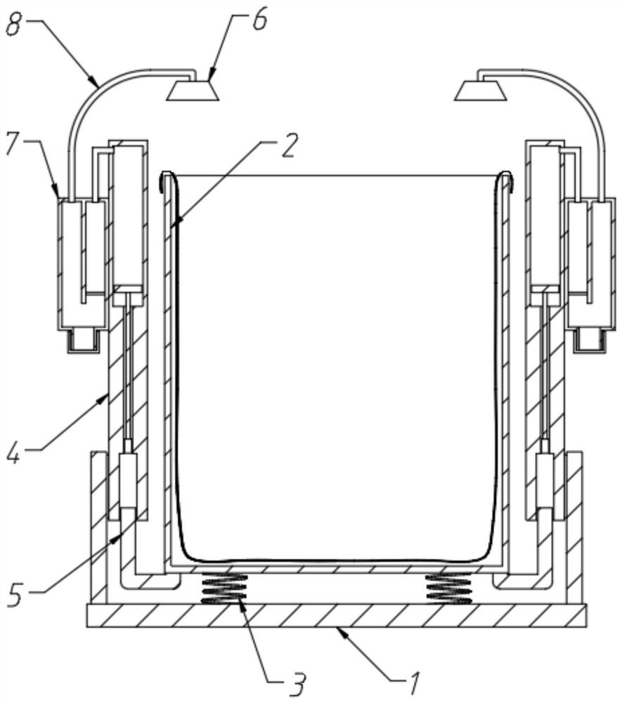 Bag opening device for agricultural grain bagging